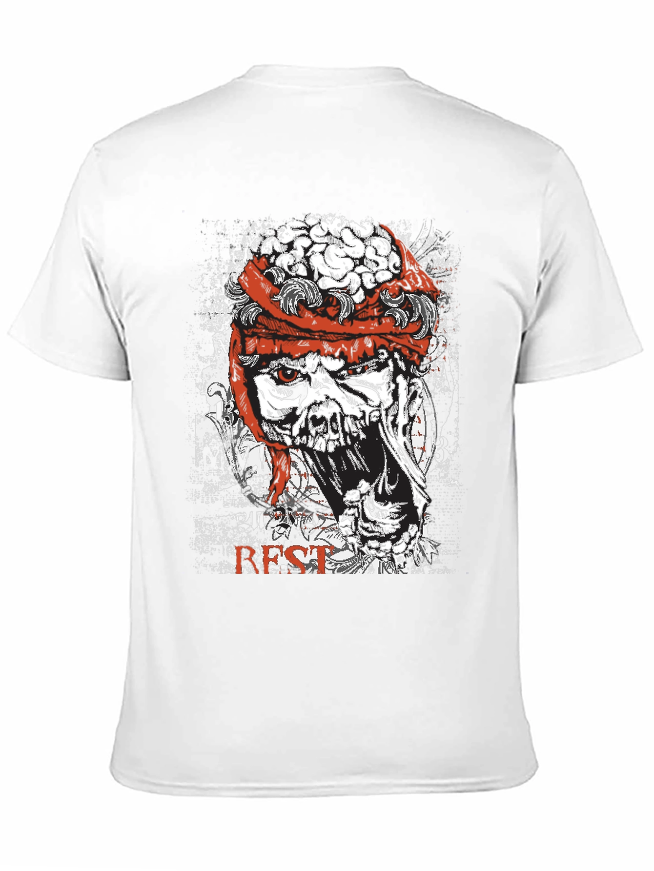 Zombie Brain Graphic T-Shirt - Horror Style