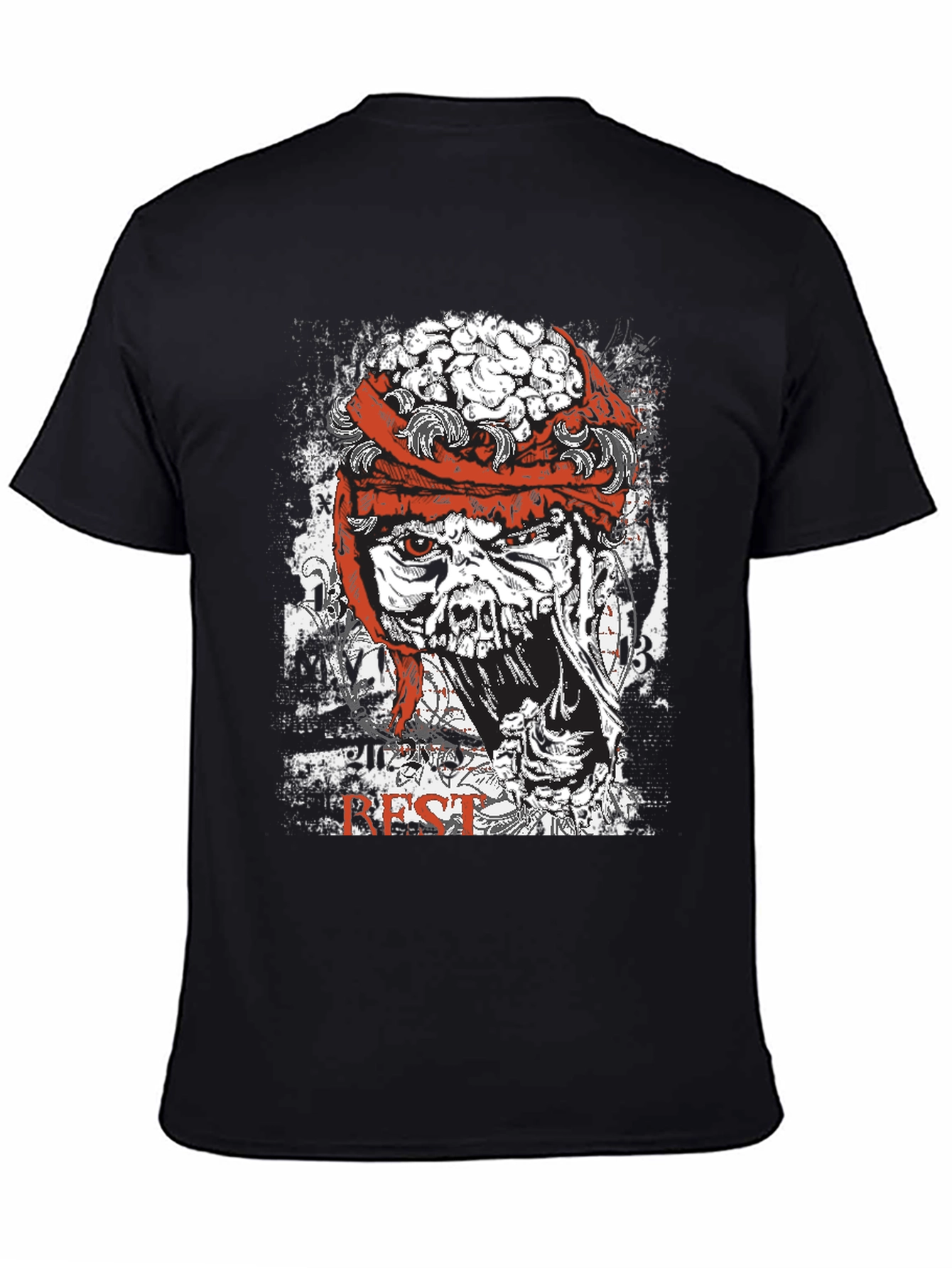 Zombie Brain Graphic T-Shirt - Horror Style