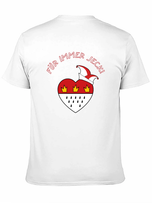Für Immer Jeck T-Shirt - Cologne Carnival Heart Design