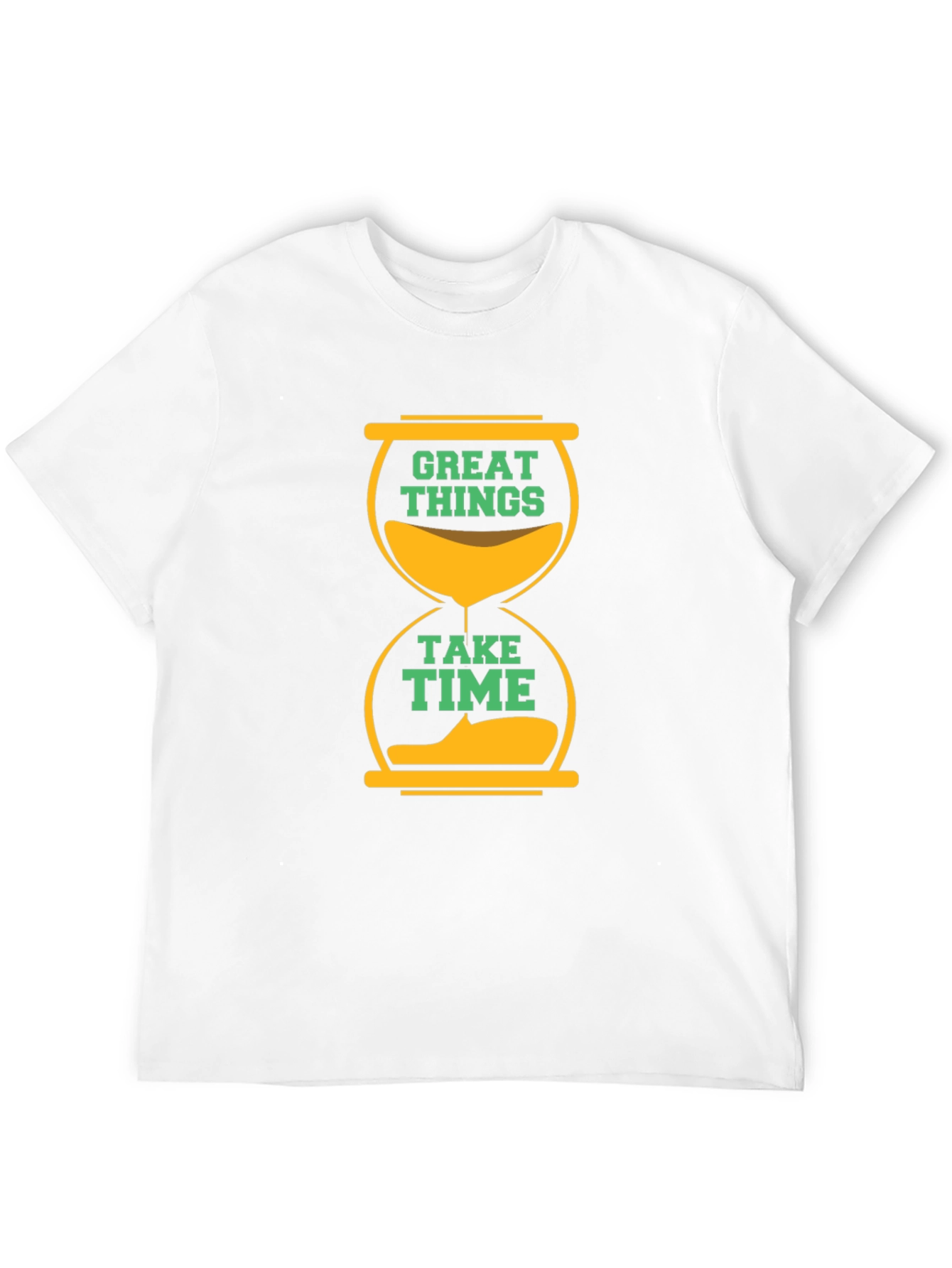 Great Things Take Time Black Graphic Tee
