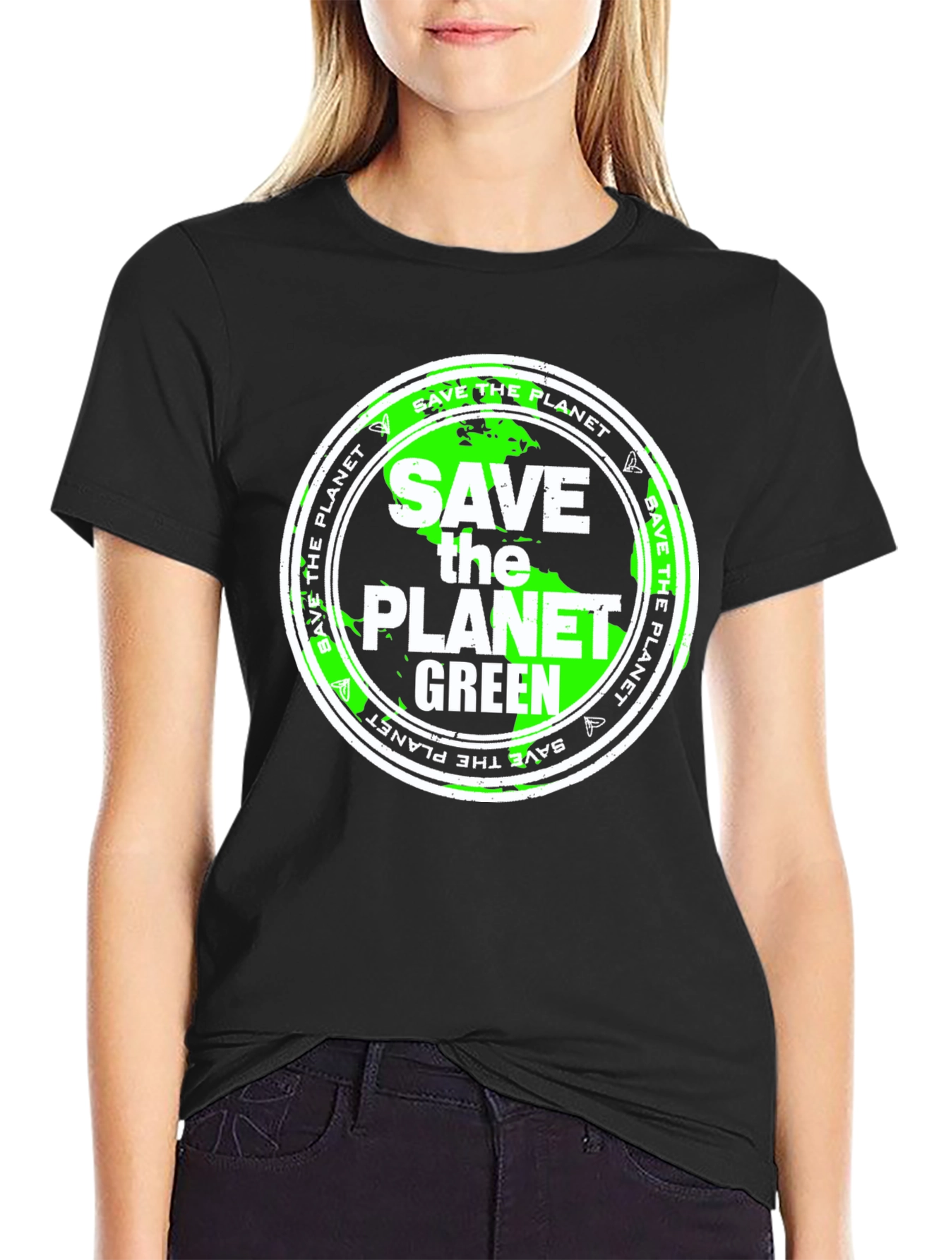 Save the Planet Green T-Shirt