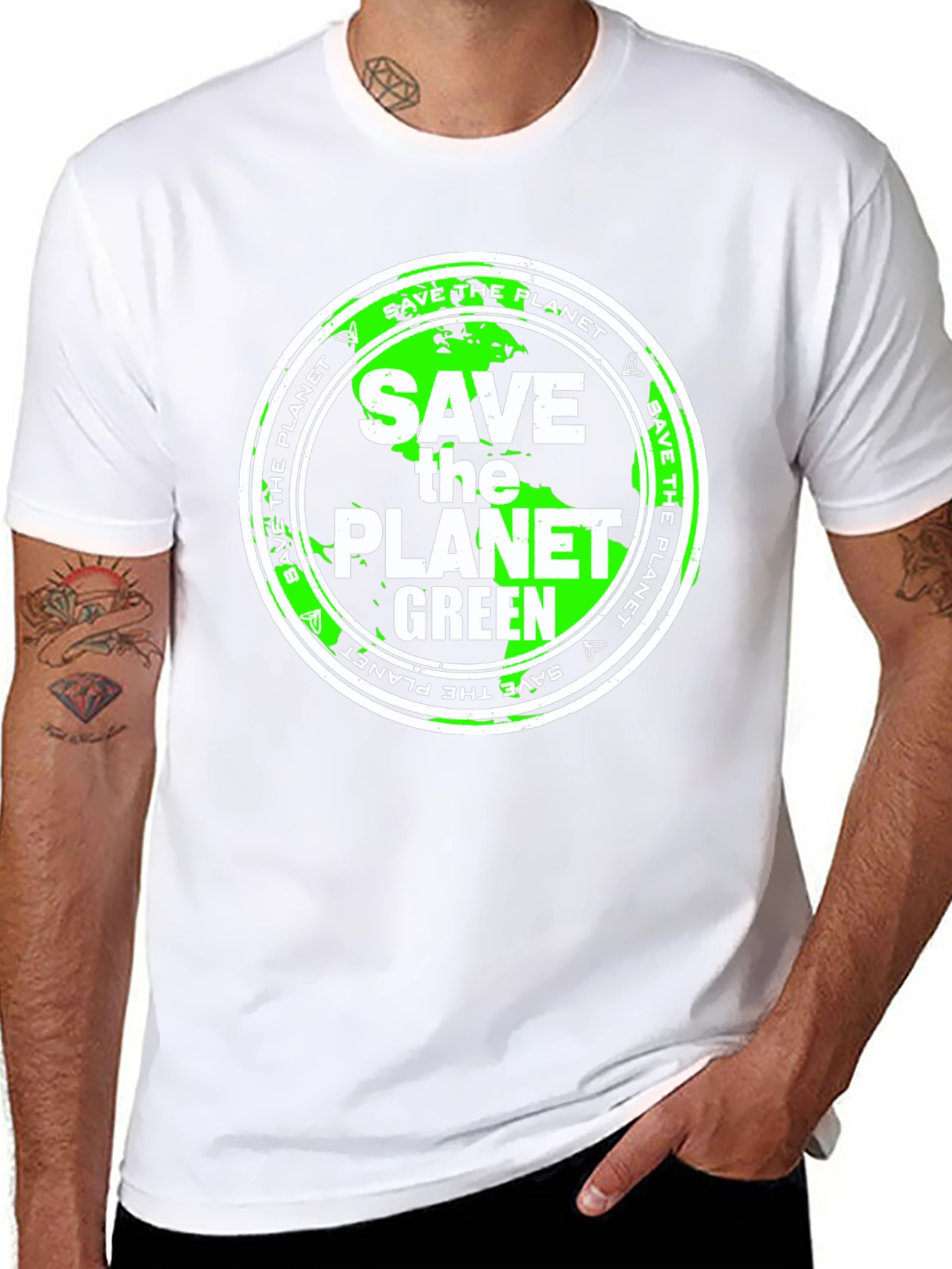 Save the Planet Green T-Shirt