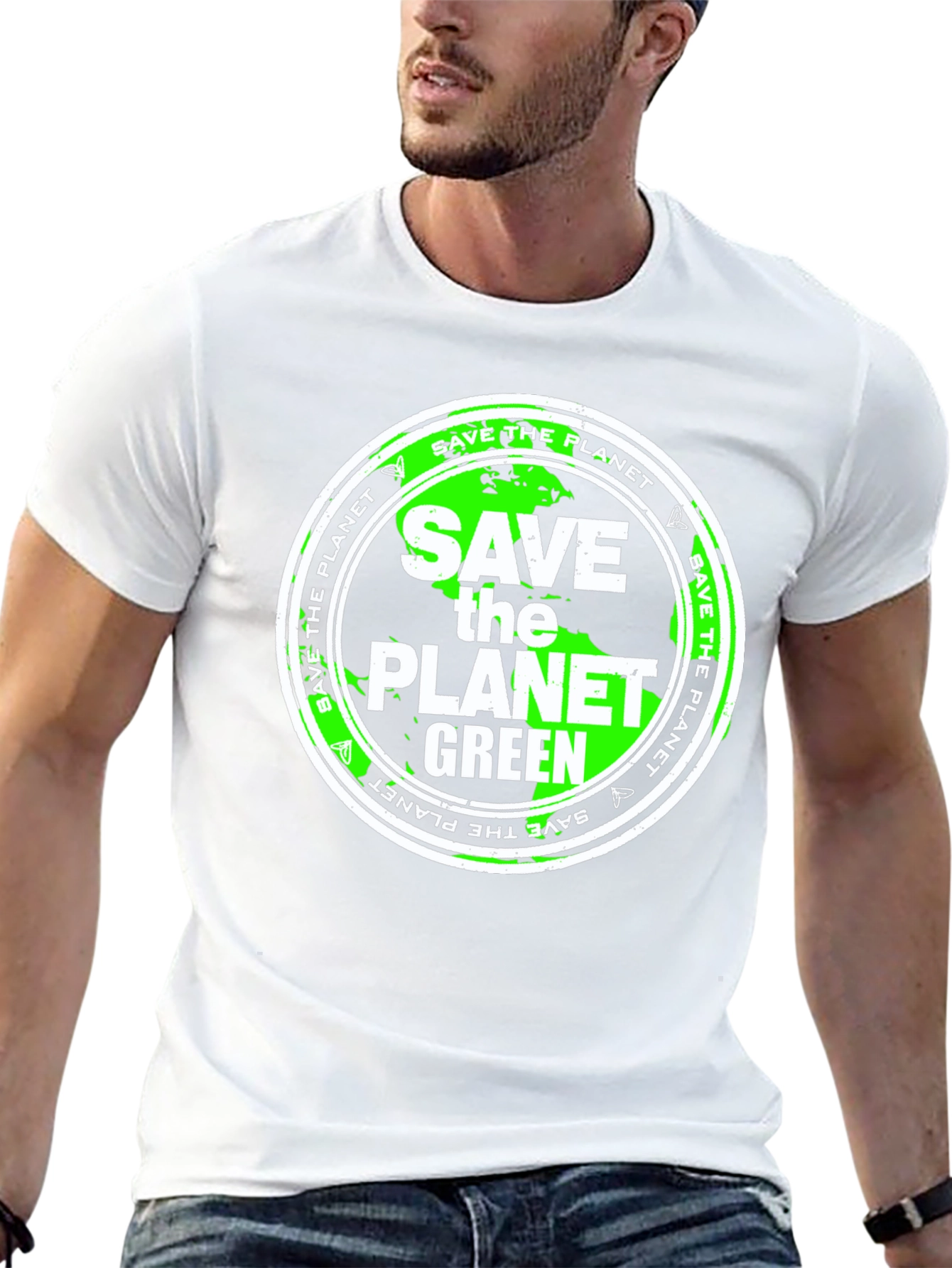 Save the Planet Green T-Shirt