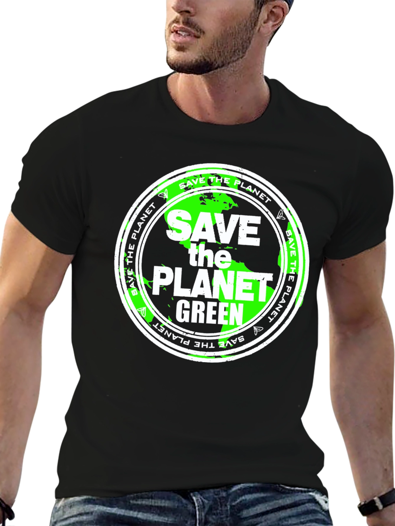 Save the Planet Green T-Shirt