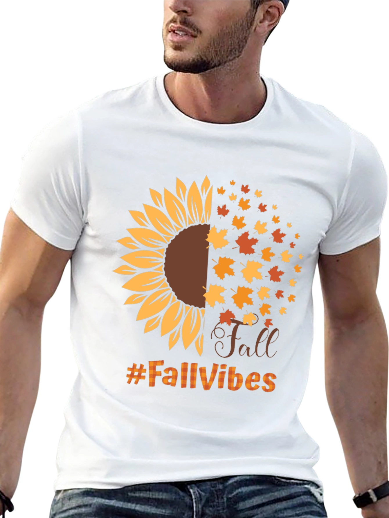 Fall Vibes Sunflower Graphic Tee