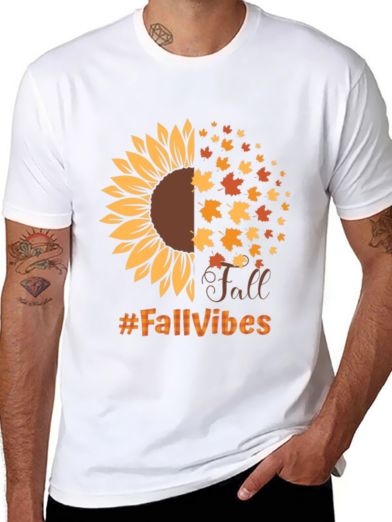 Fall Vibes Sunflower Graphic Tee
