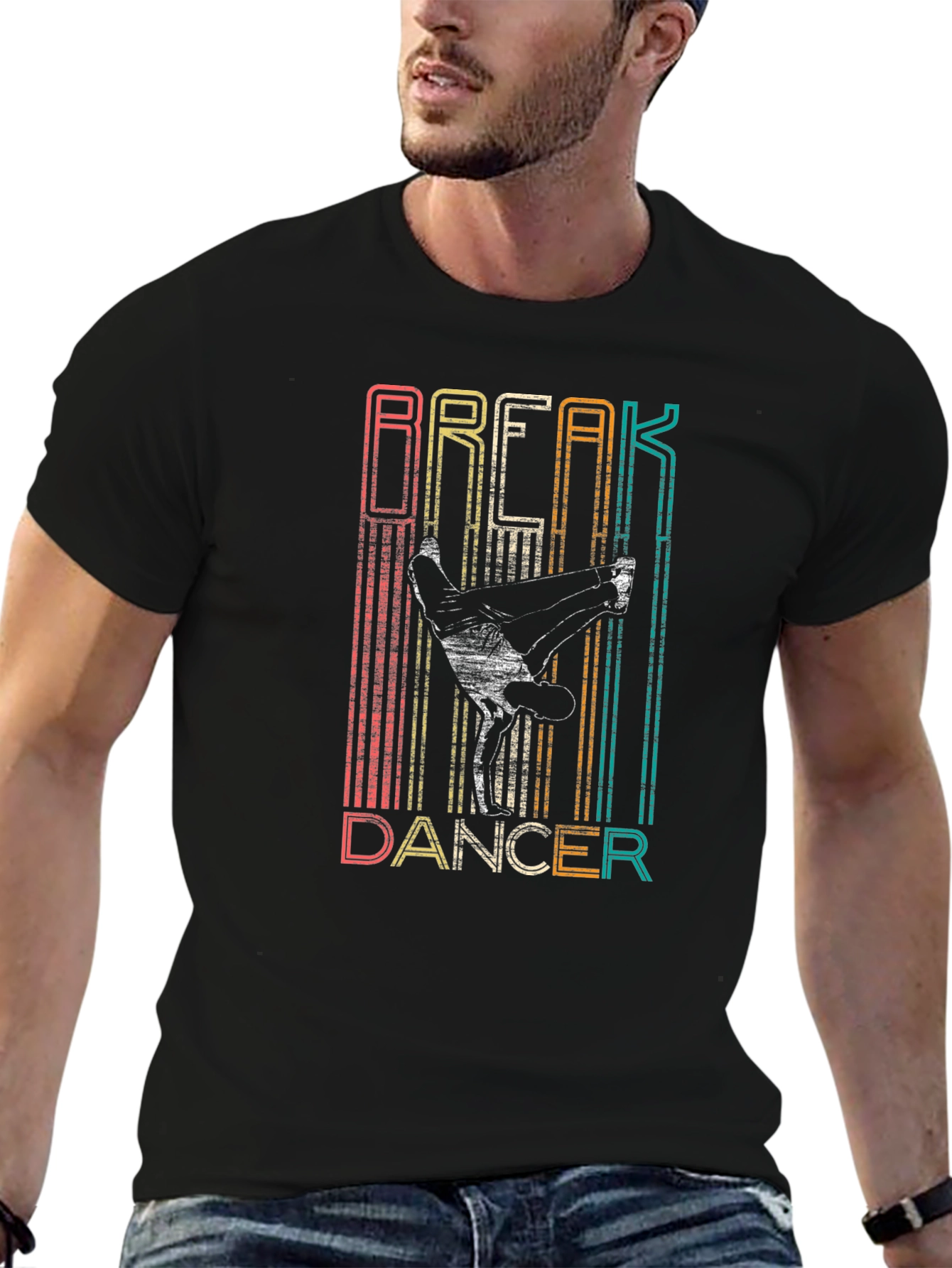Break Dancer Graphic T-Shirt - Retro Style