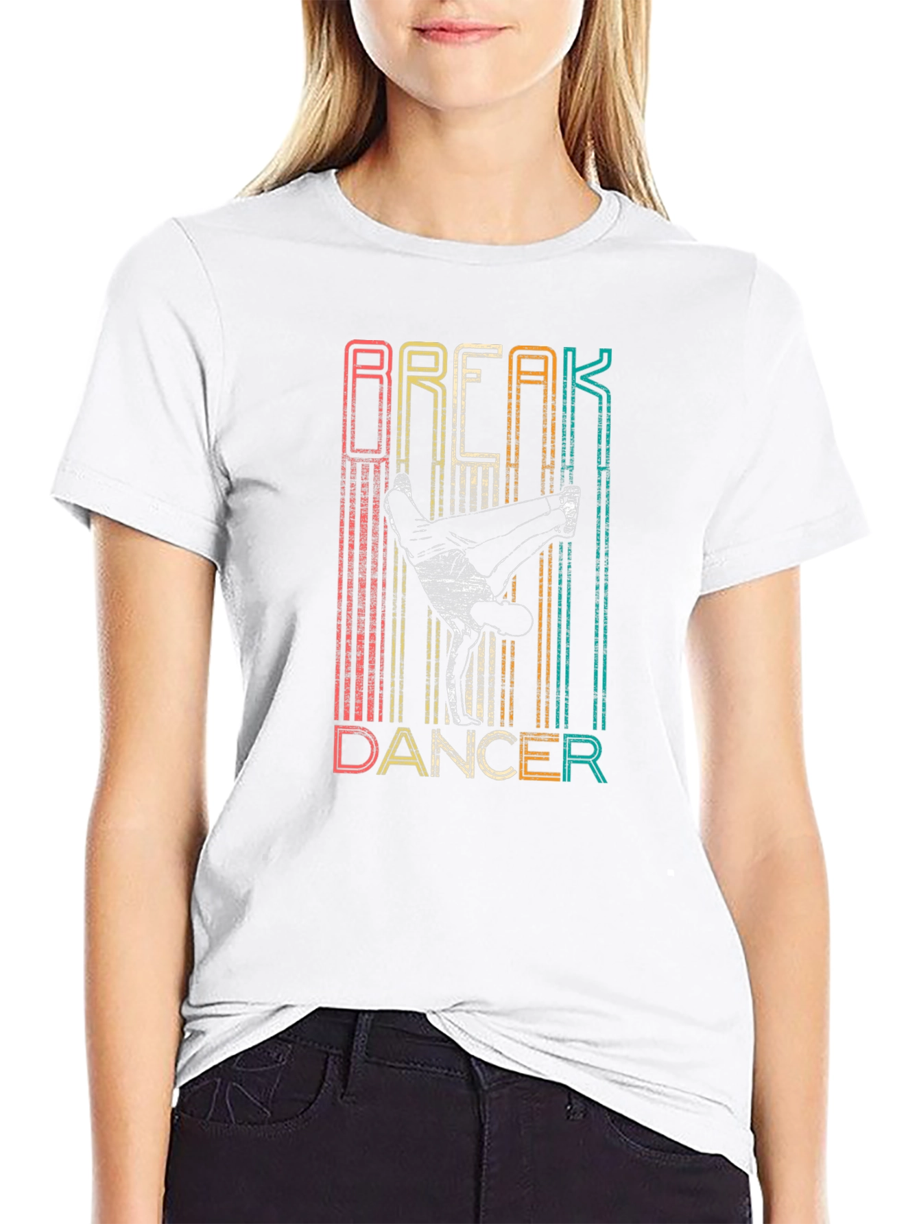 Break Dancer Graphic T-Shirt - Retro Style