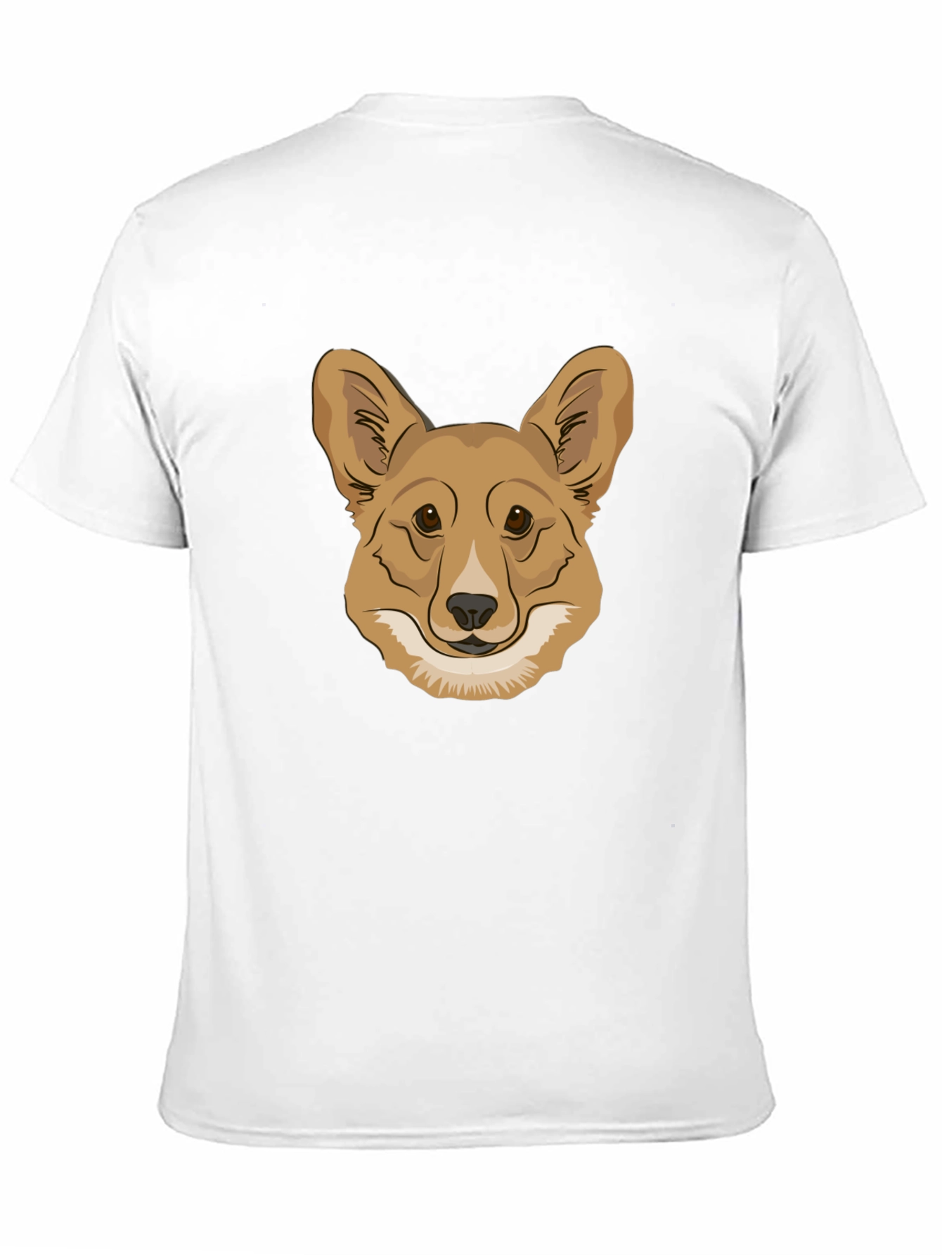 Corgi Dog Head Graphic Tee