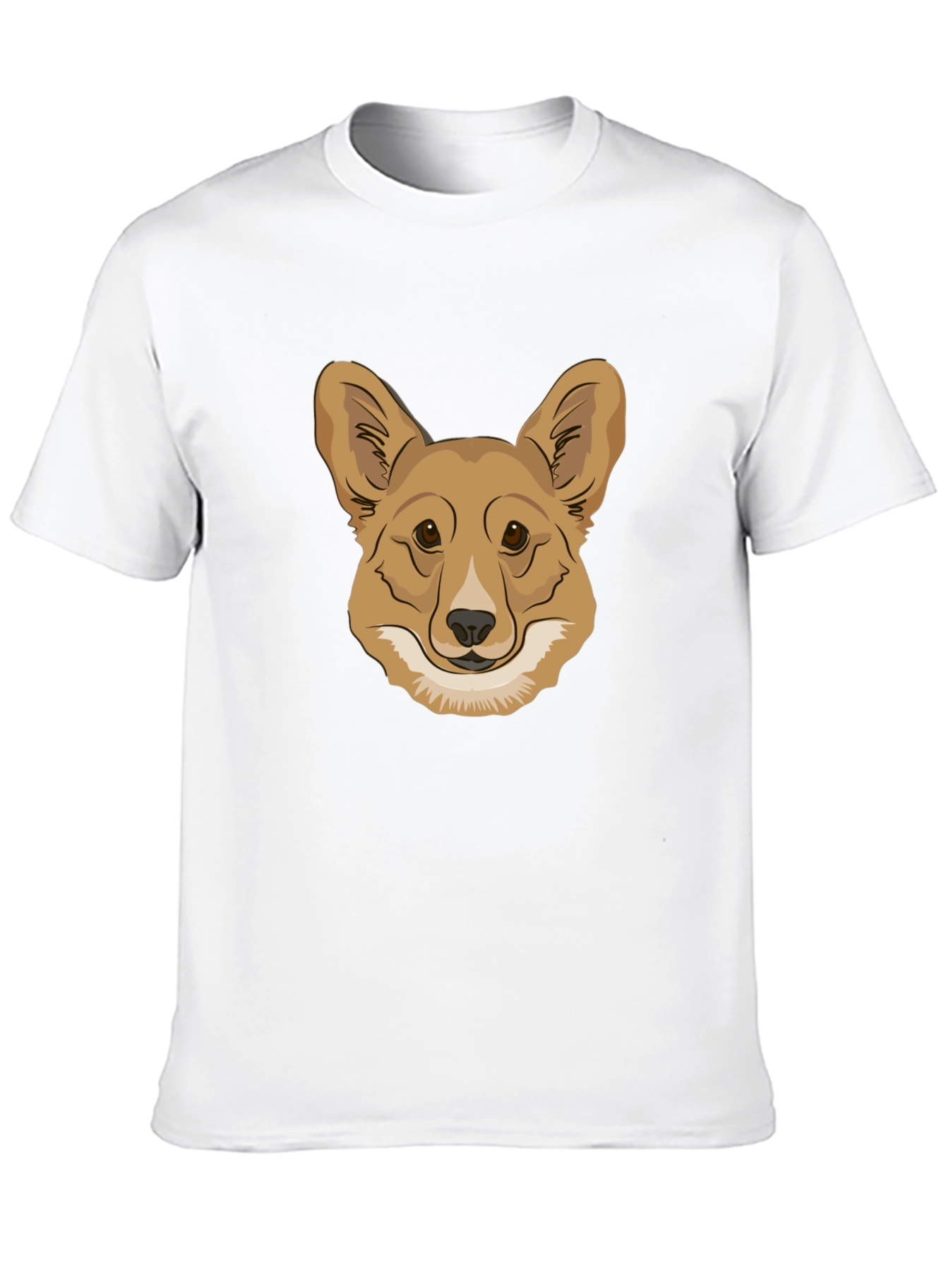 Corgi Dog Head Graphic Tee