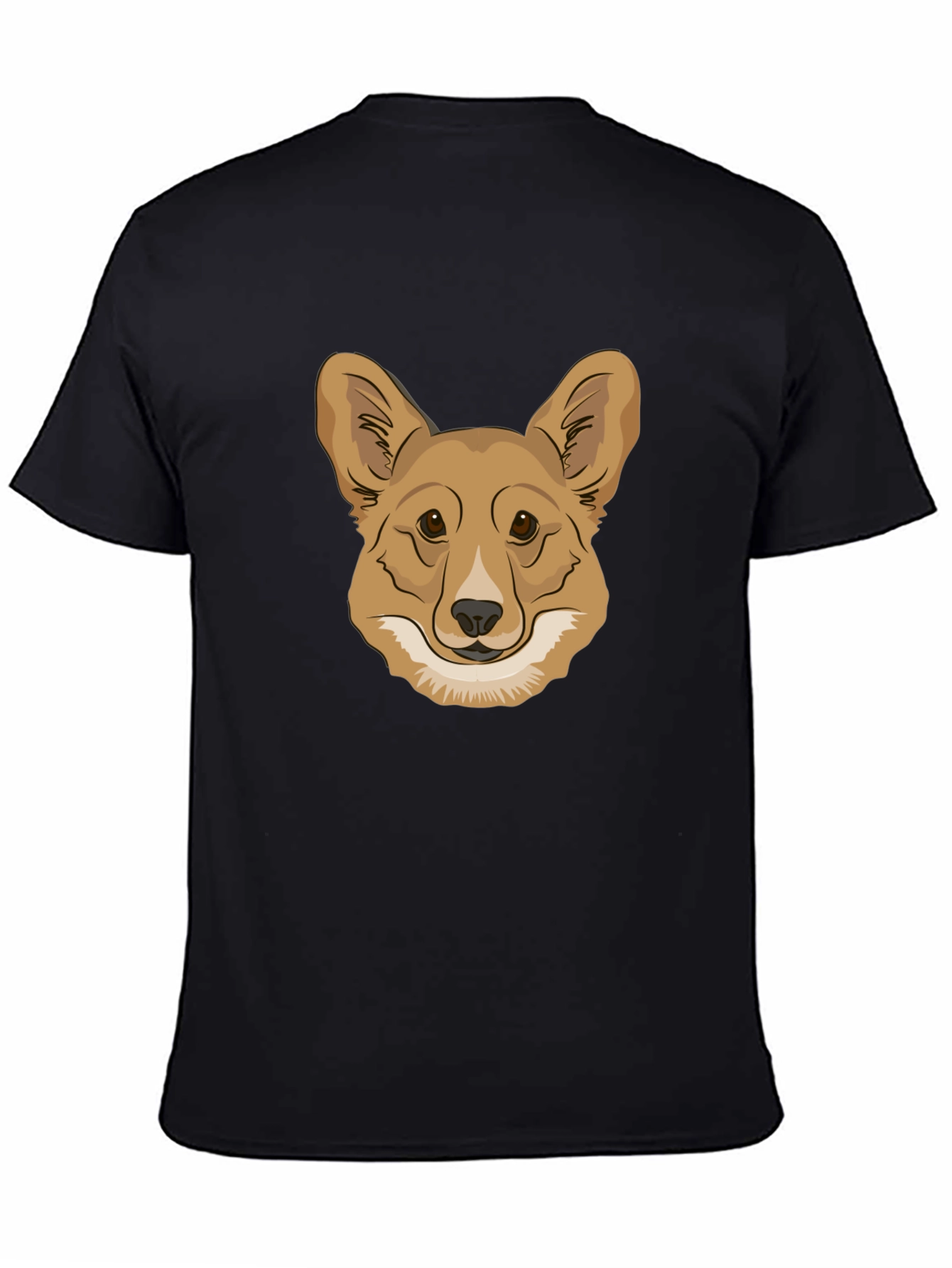 Corgi Dog Head Graphic Tee