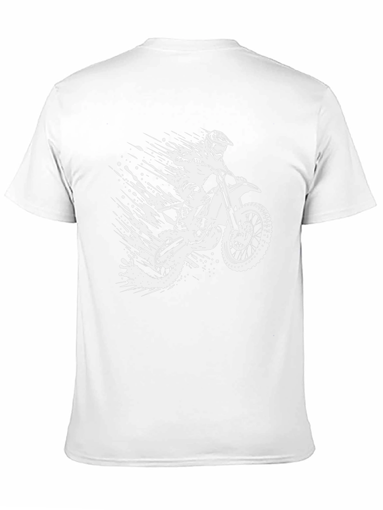 Dirt Bike Rider Graphic Tee - Black