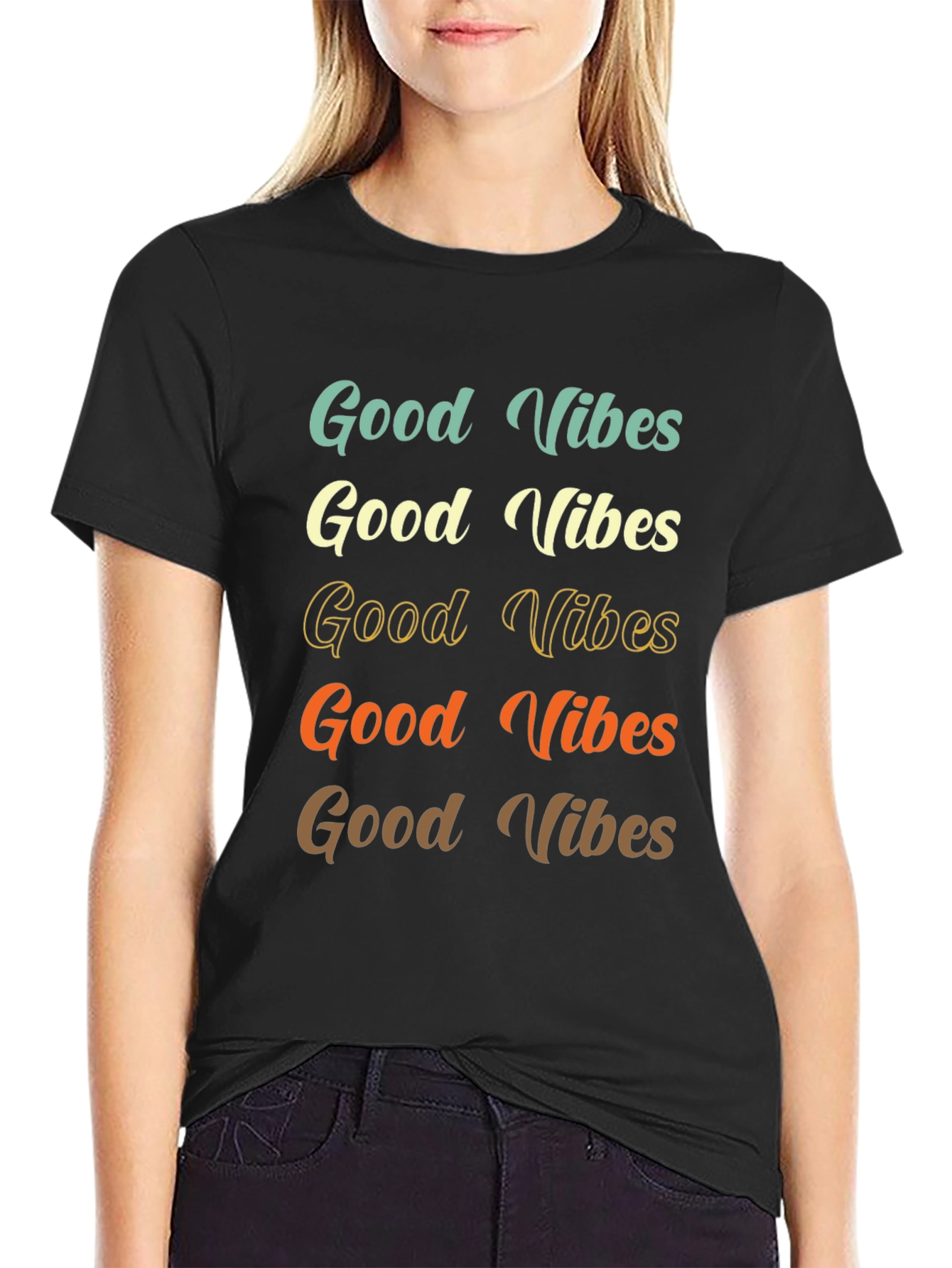 Good Vibes Retro T-Shirt | Positive Energy Tee