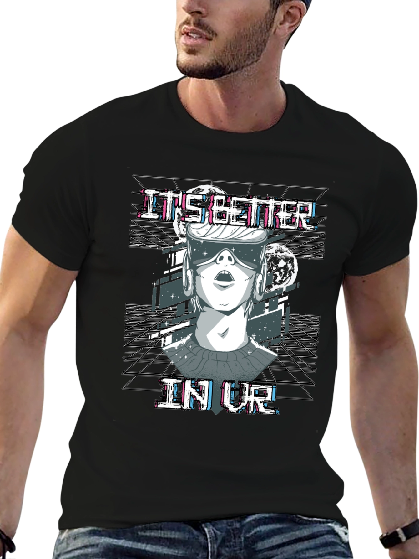 Its Better In VR T-Shirt Black