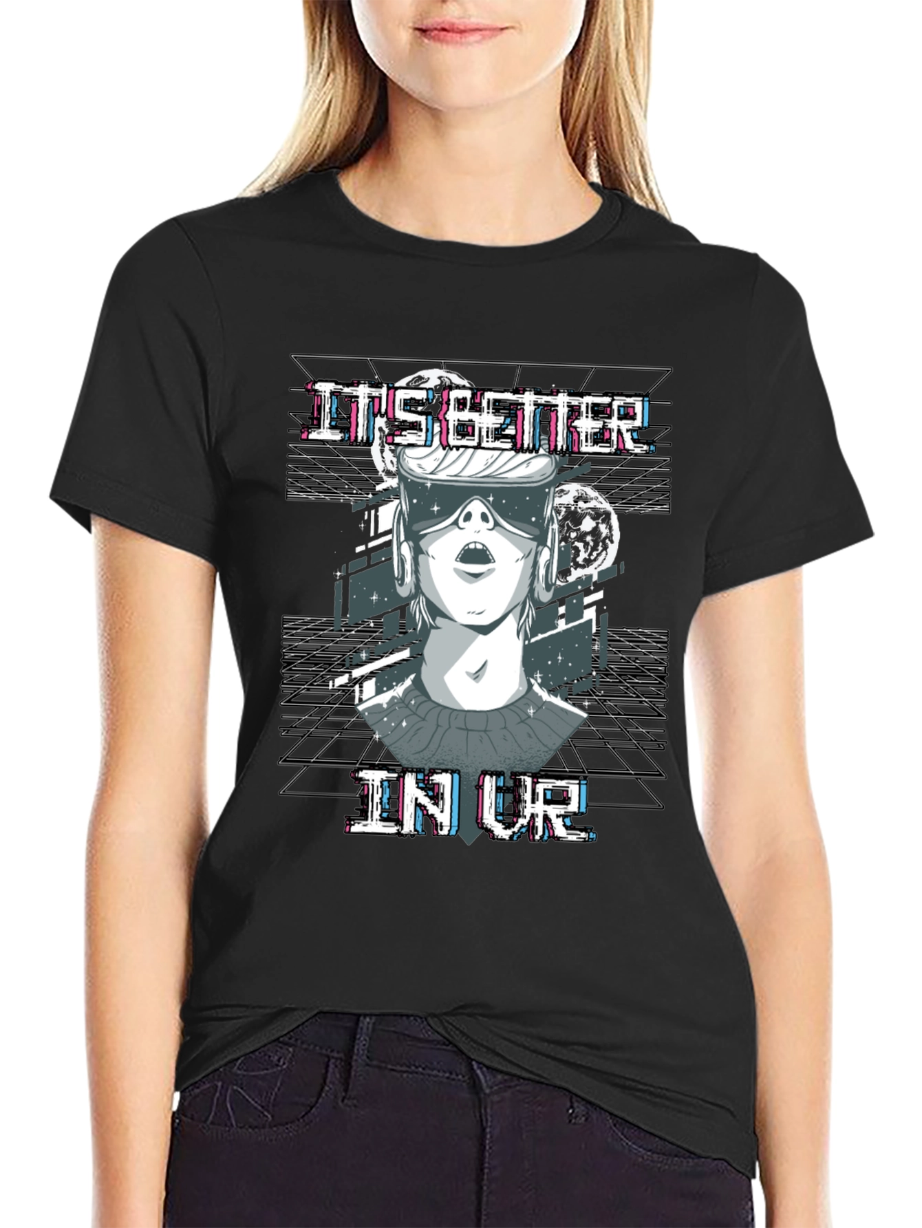 Its Better In VR T-Shirt Black