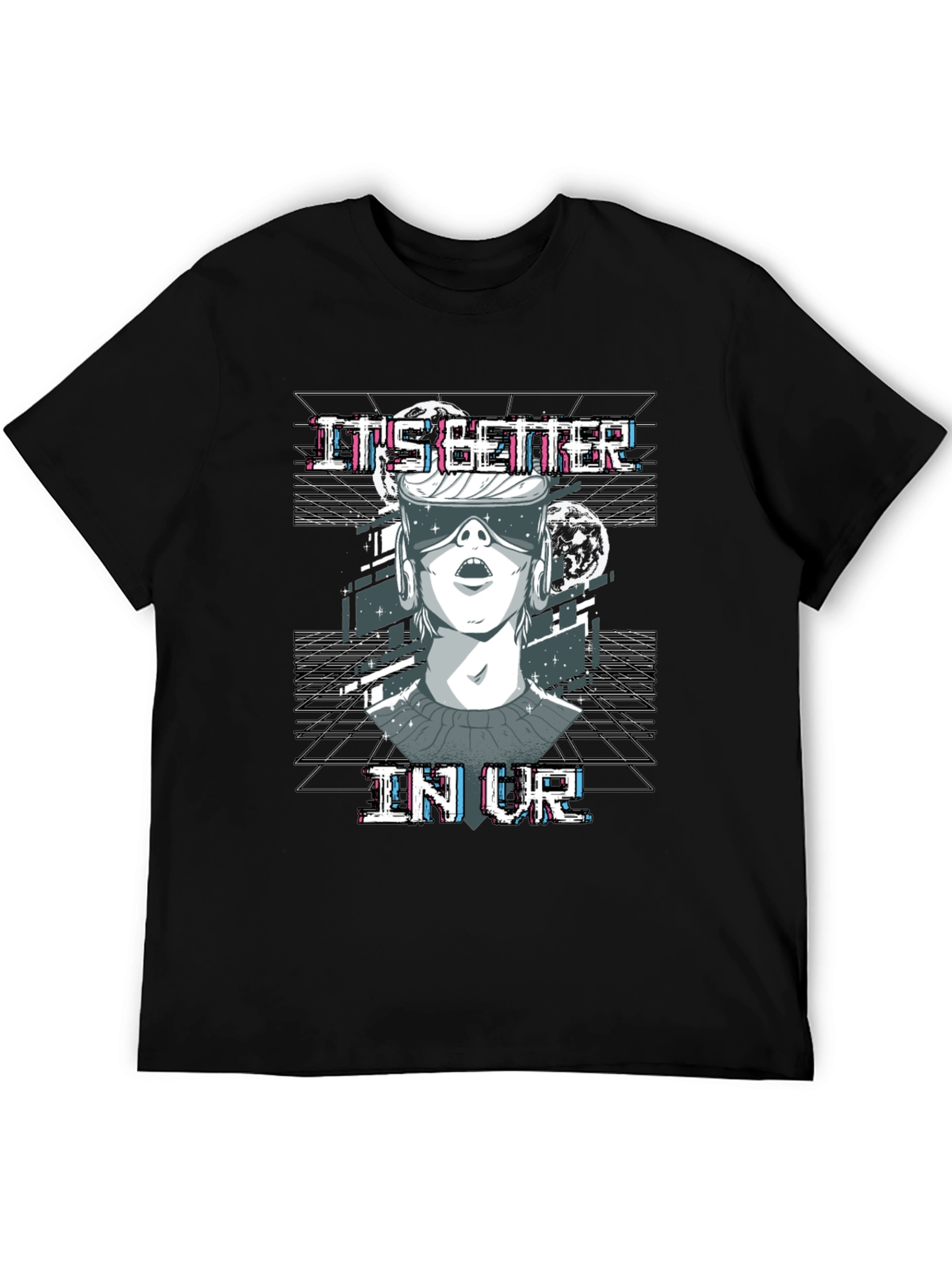 Its Better In VR T-Shirt Black