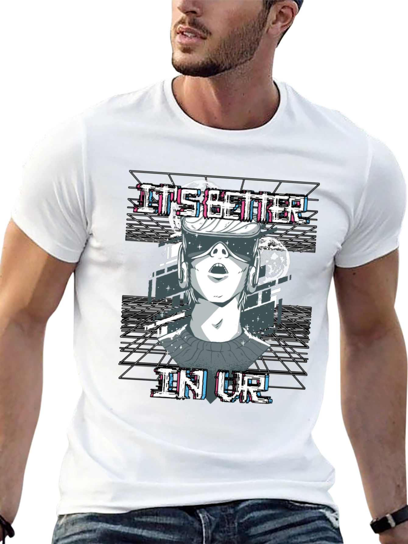 Its Better In VR T-Shirt Black