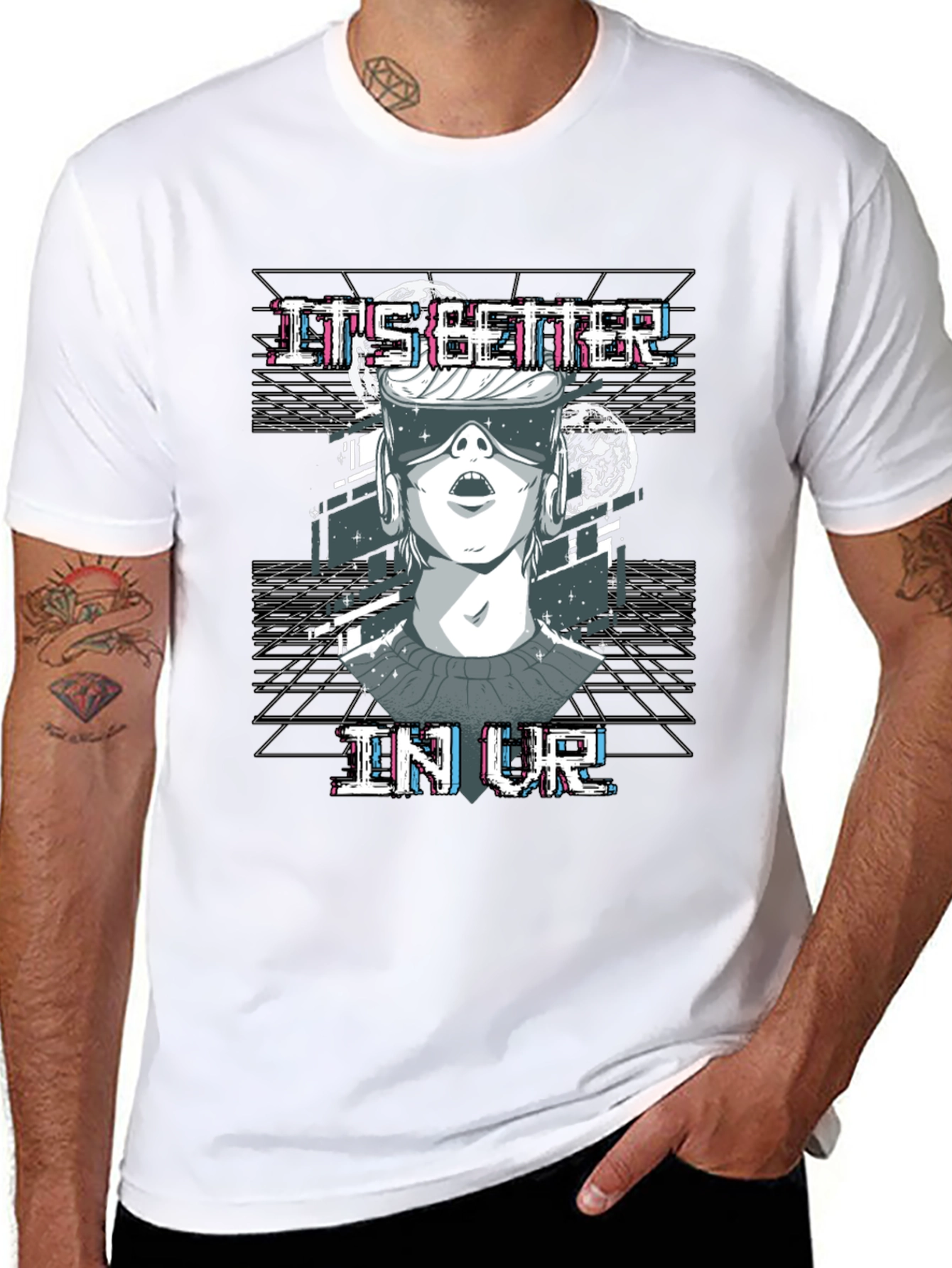 Its Better In VR T-Shirt Black