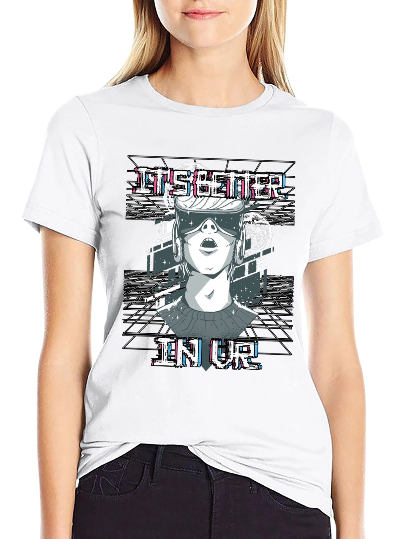 Its Better In VR T-Shirt Black