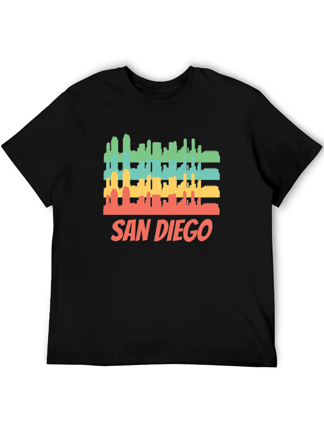 San Diego Skyline T-Shirt - Retro Style Graphic Tee
