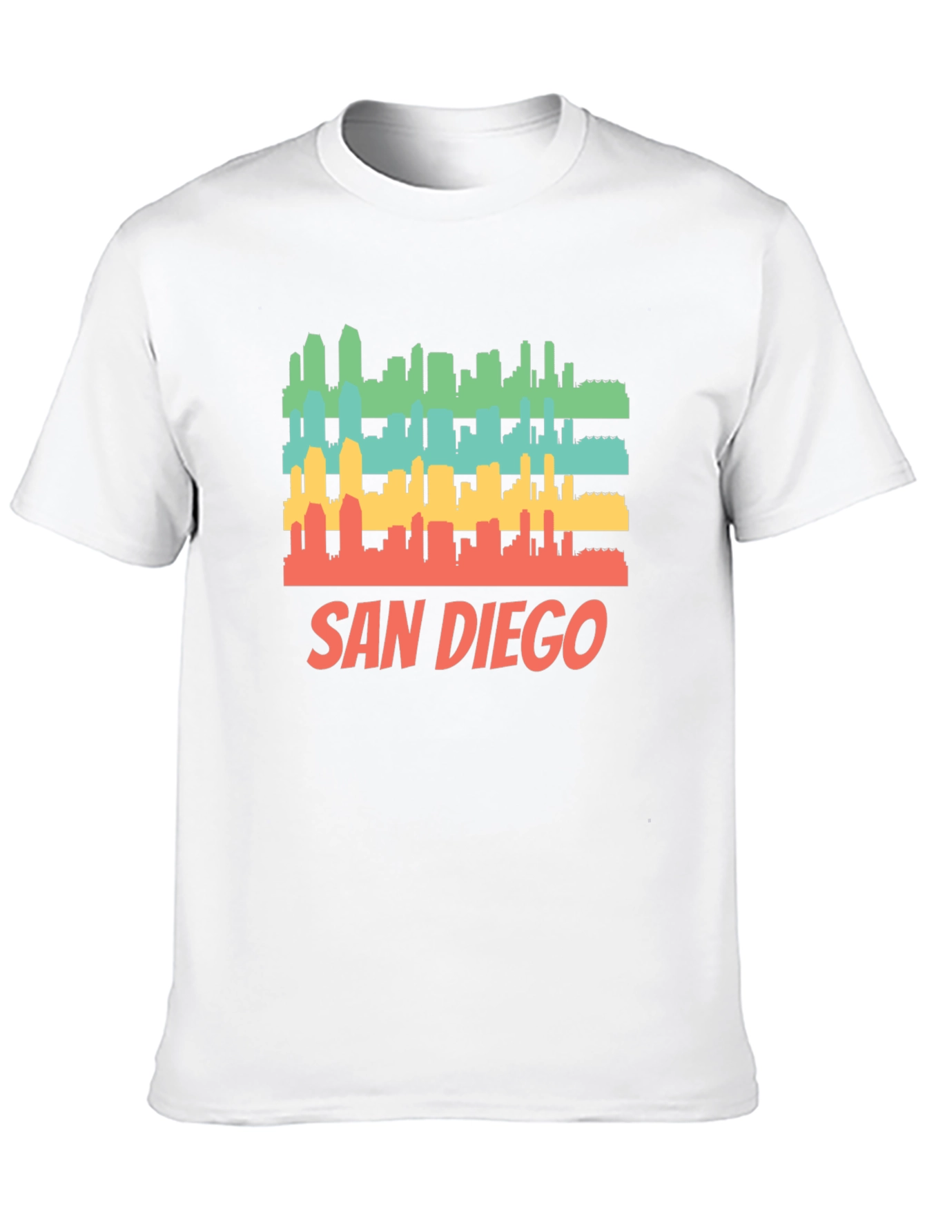 San Diego Skyline T-Shirt - Retro Style Graphic Tee