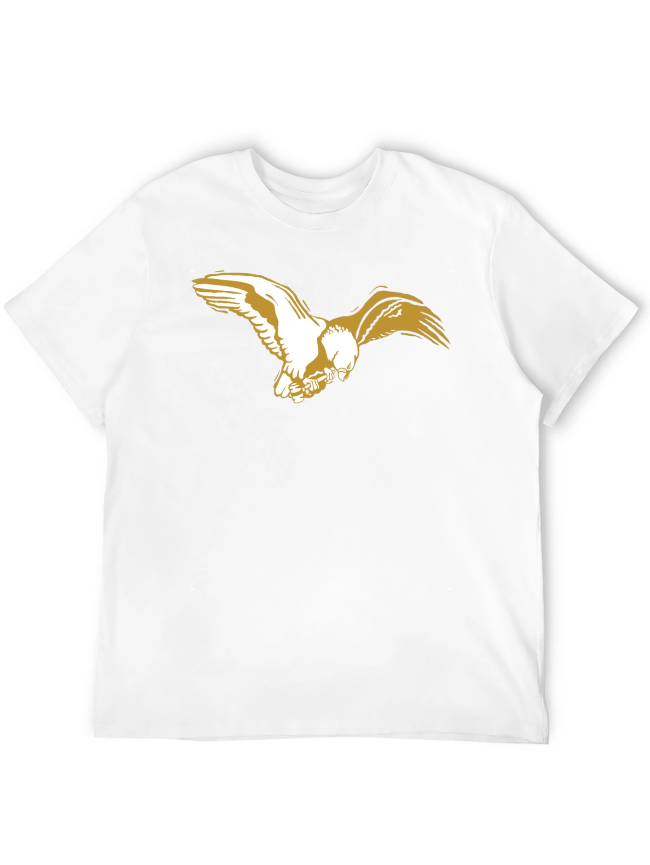 Black T-Shirt with Eagle Graphic
