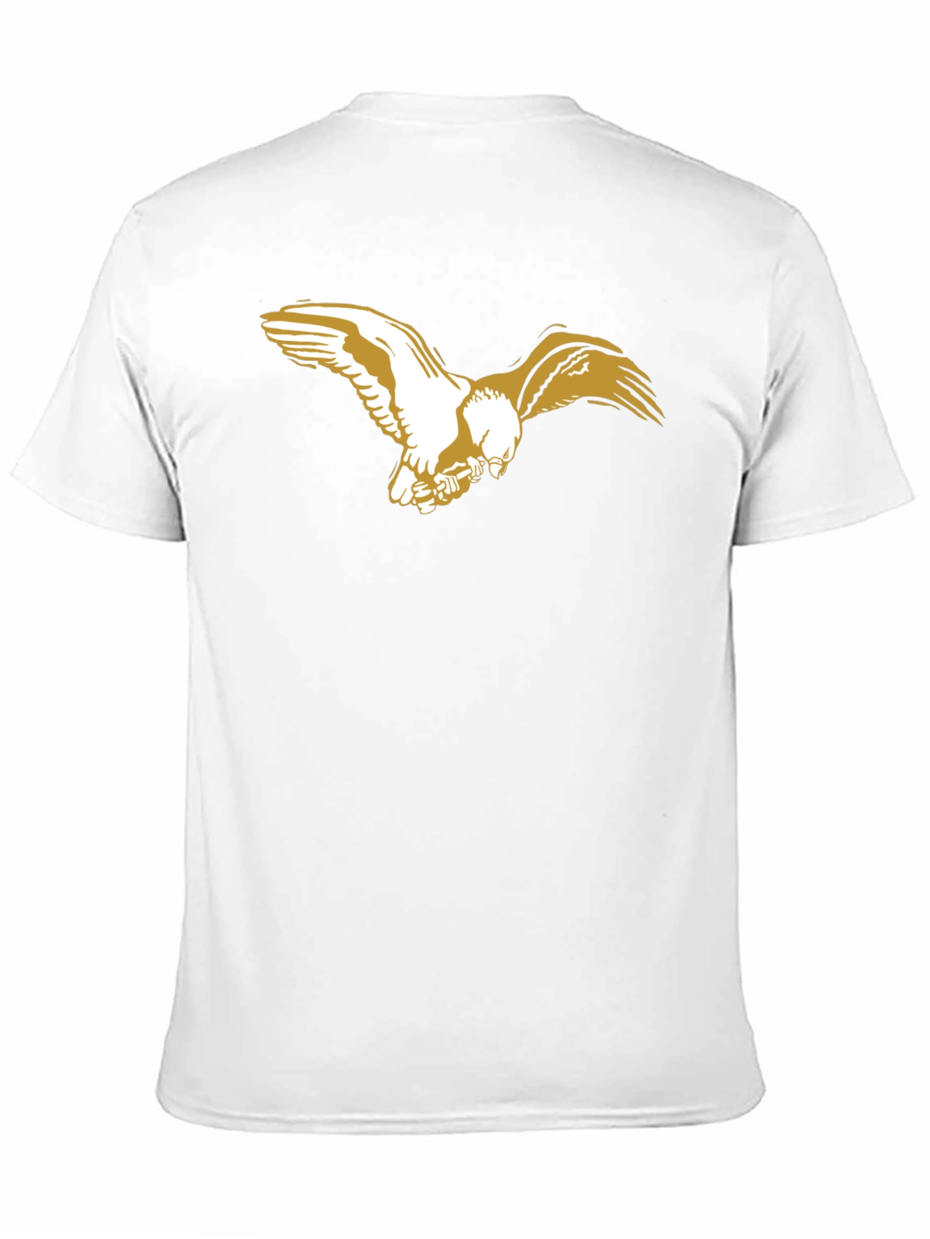 Black T-Shirt with Eagle Graphic