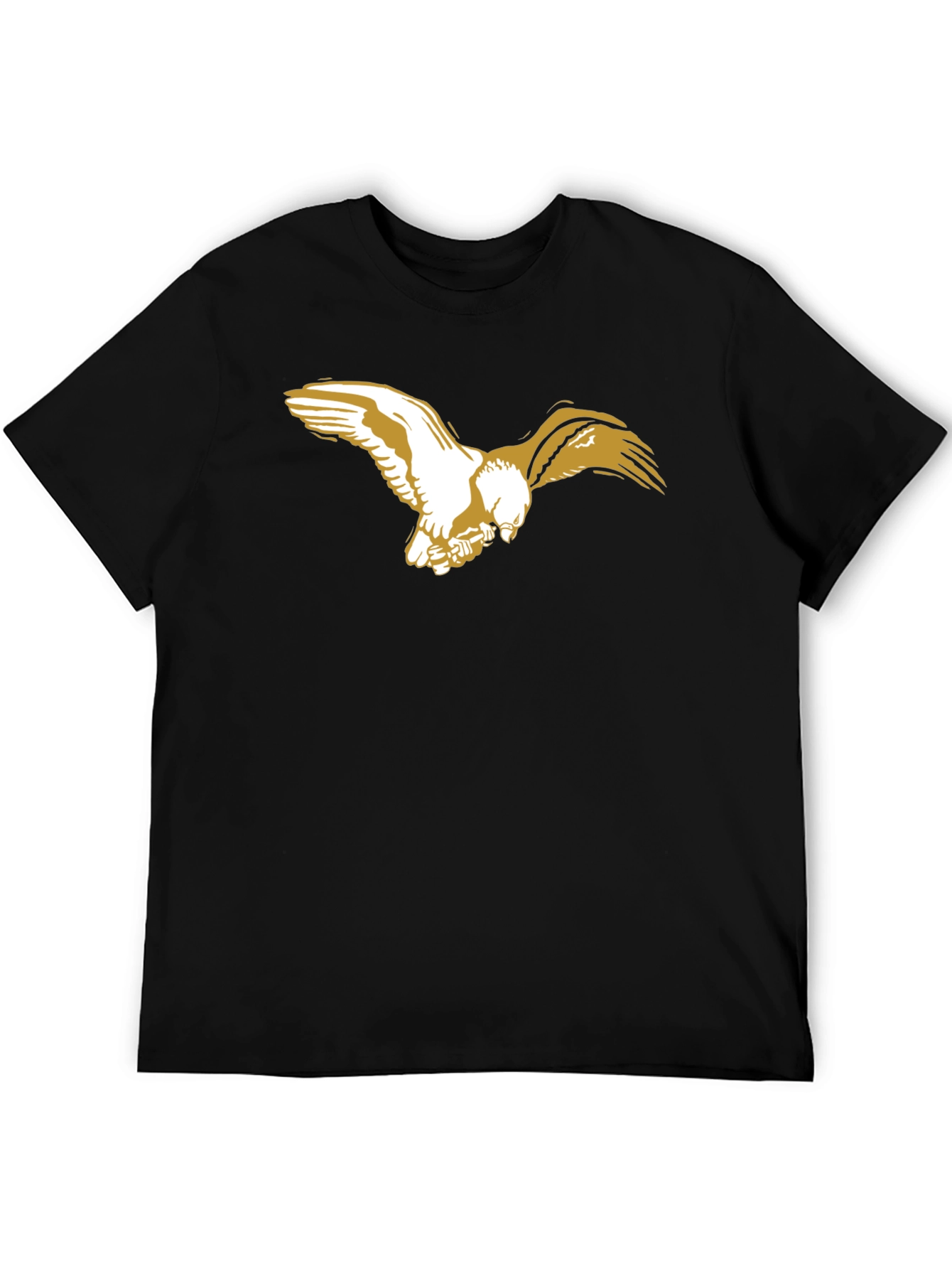 Black T-Shirt with Eagle Graphic
