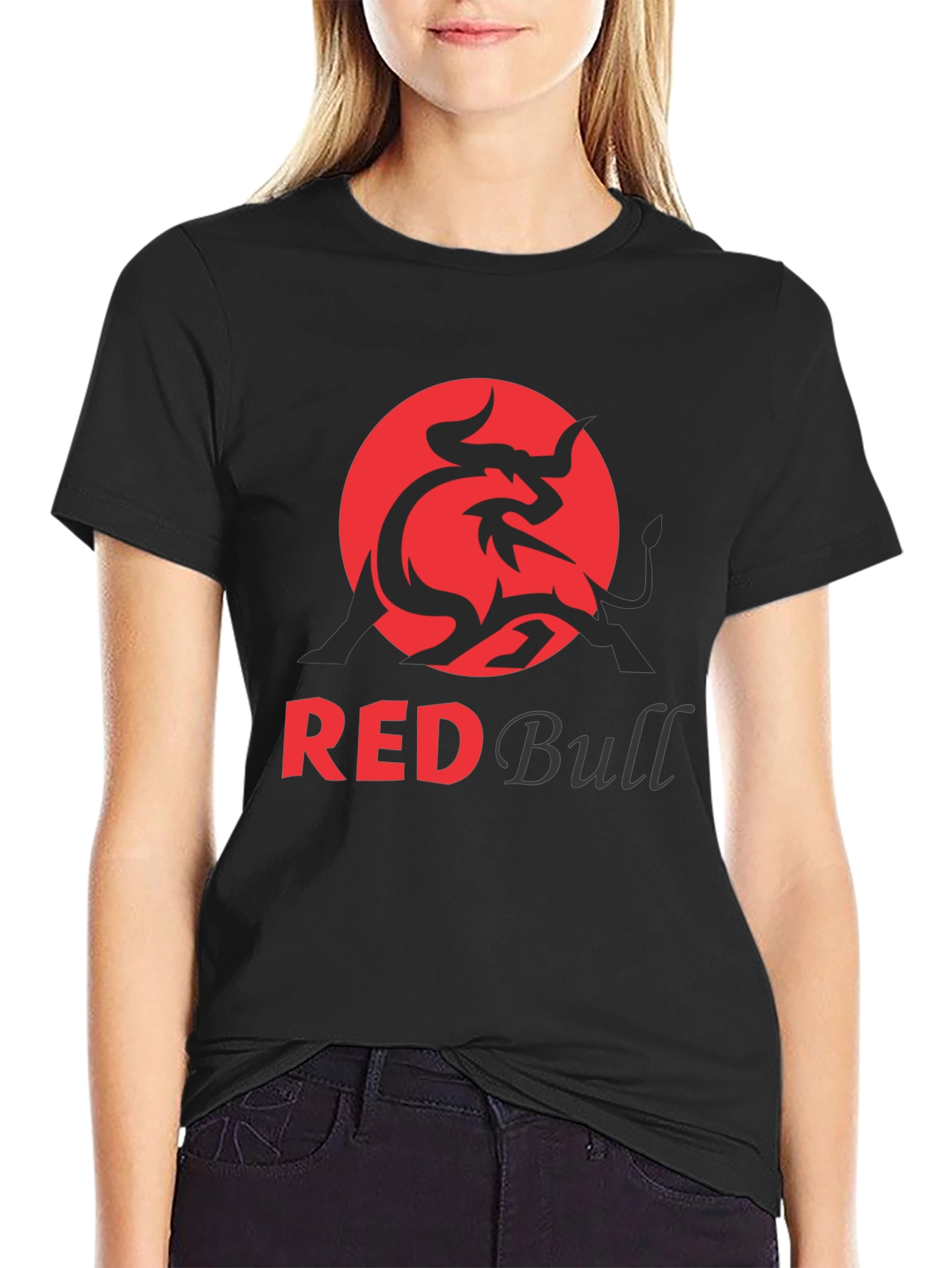 Red Bull Graphic T-Shirt - Short Sleeve Black