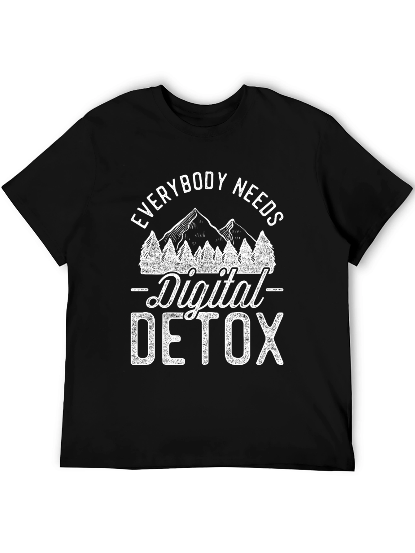 Digital Detox Graphic Tee - Black
