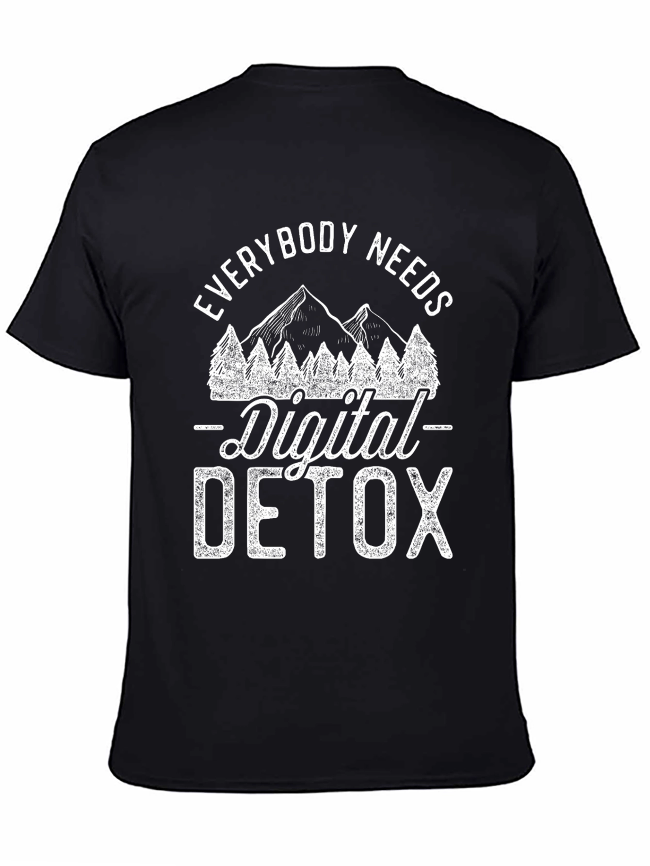 Digital Detox Graphic Tee - Black