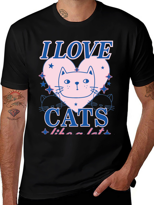 I Love Cats Graphic Tee - Unisex Soft Cotton