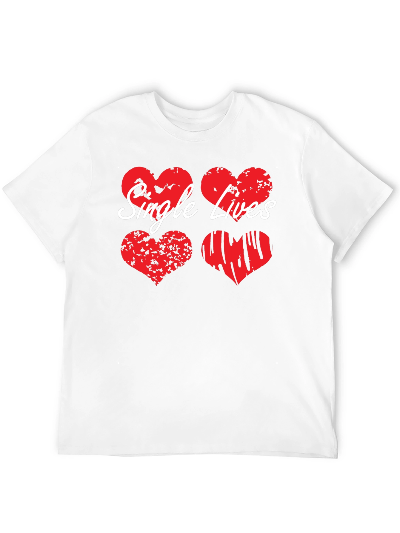 Single Lives Heart Graphic Tee - Black