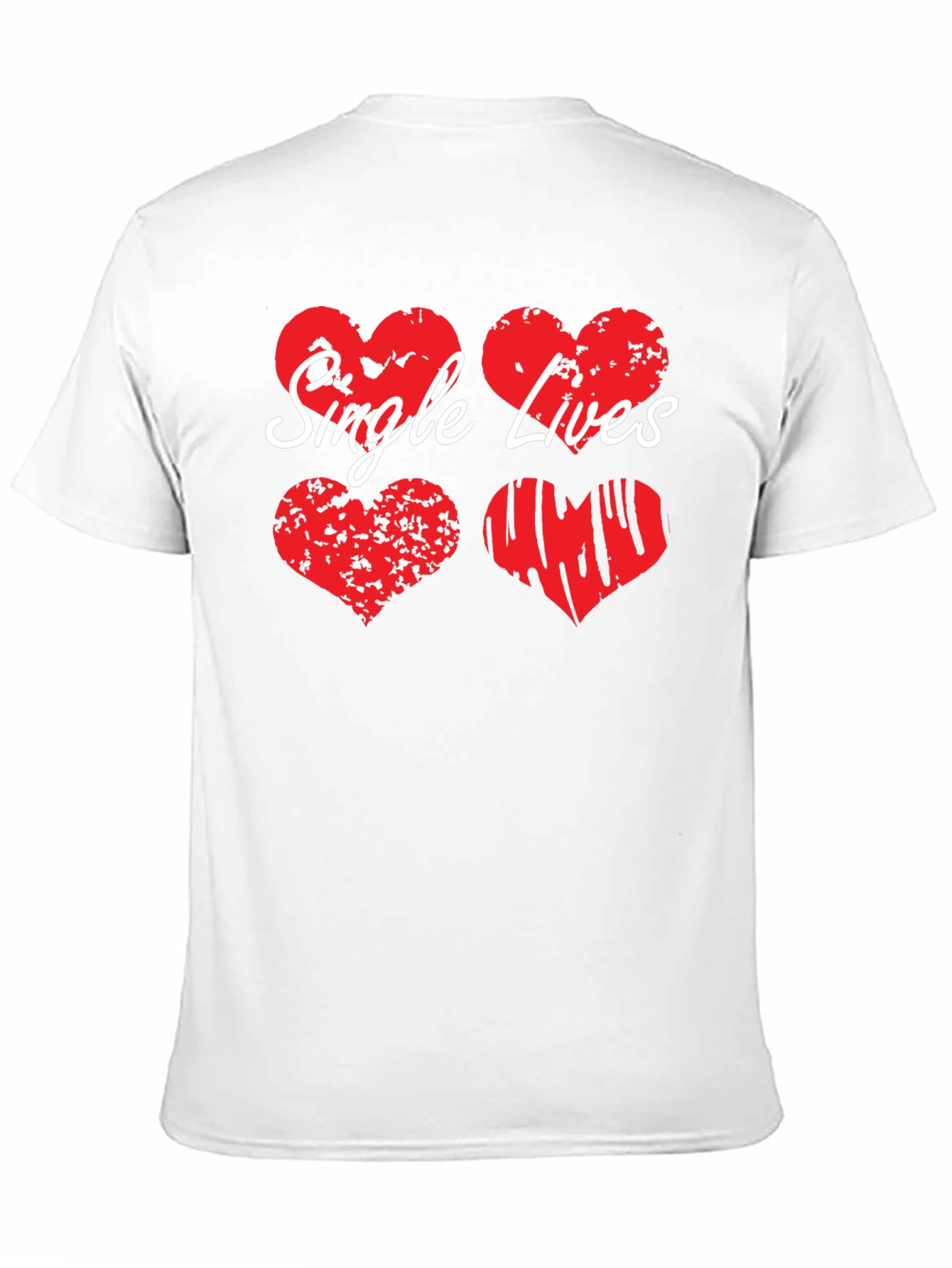 Single Lives Heart Graphic Tee - Black