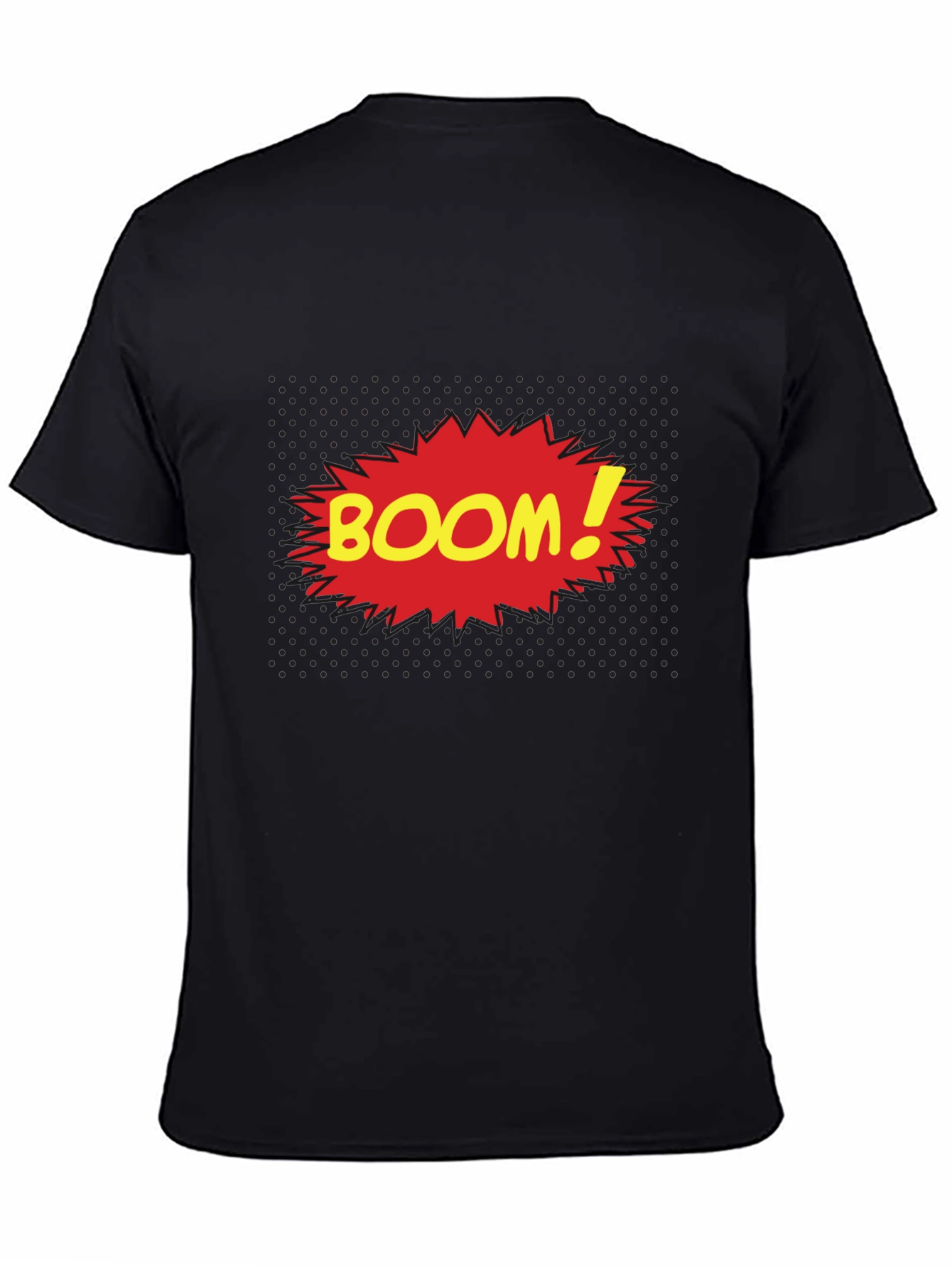 Comic Book Style BOOM! T-Shirt - Black