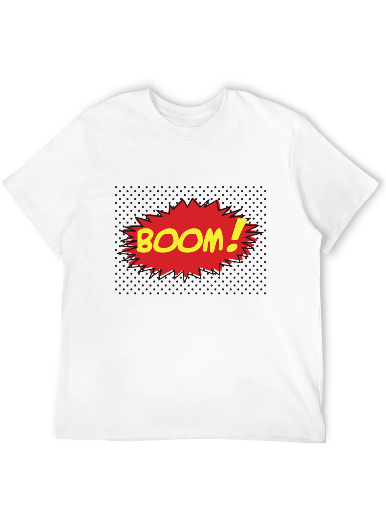 Comic Book Style BOOM! T-Shirt - Black