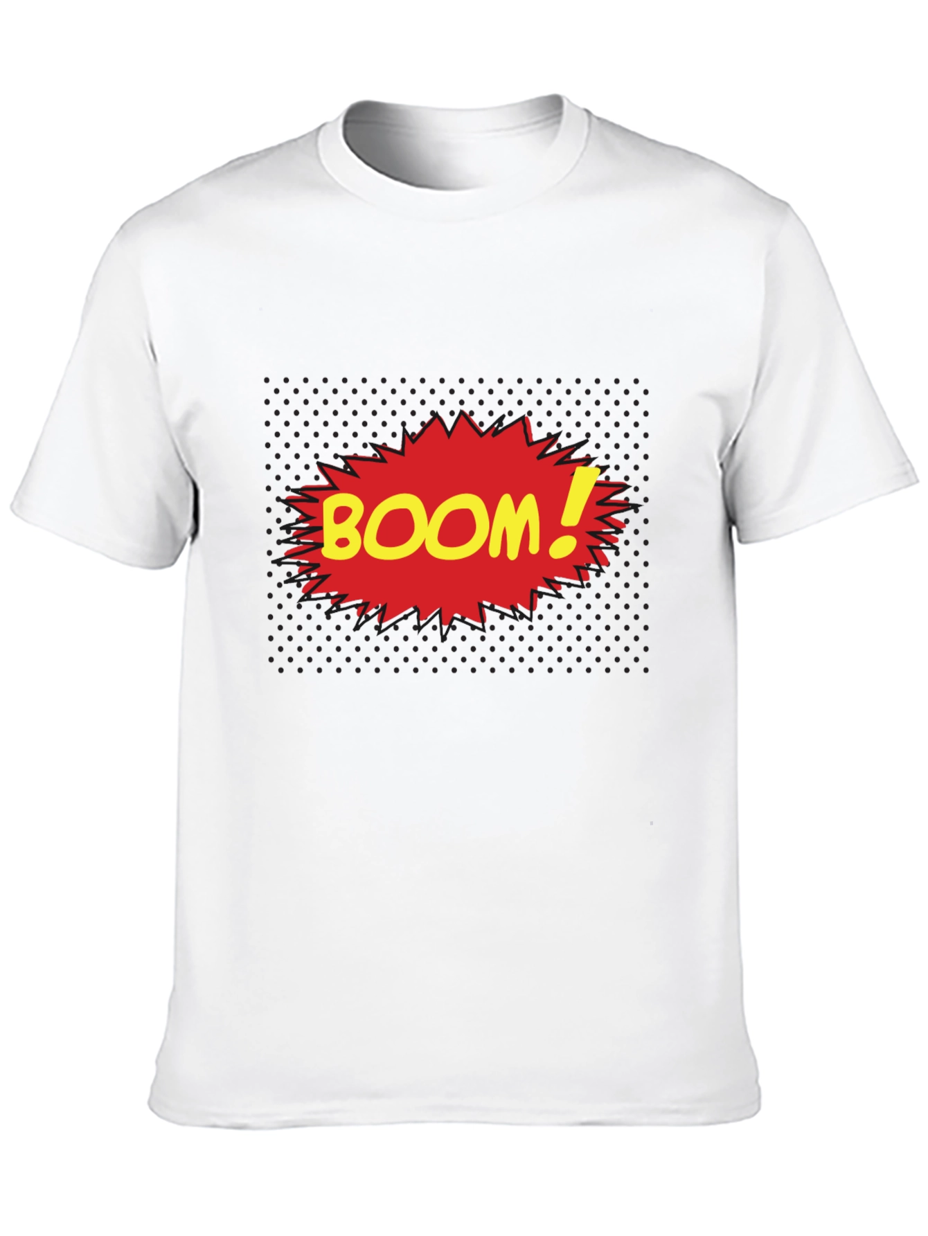 Comic Book Style BOOM! T-Shirt - Black
