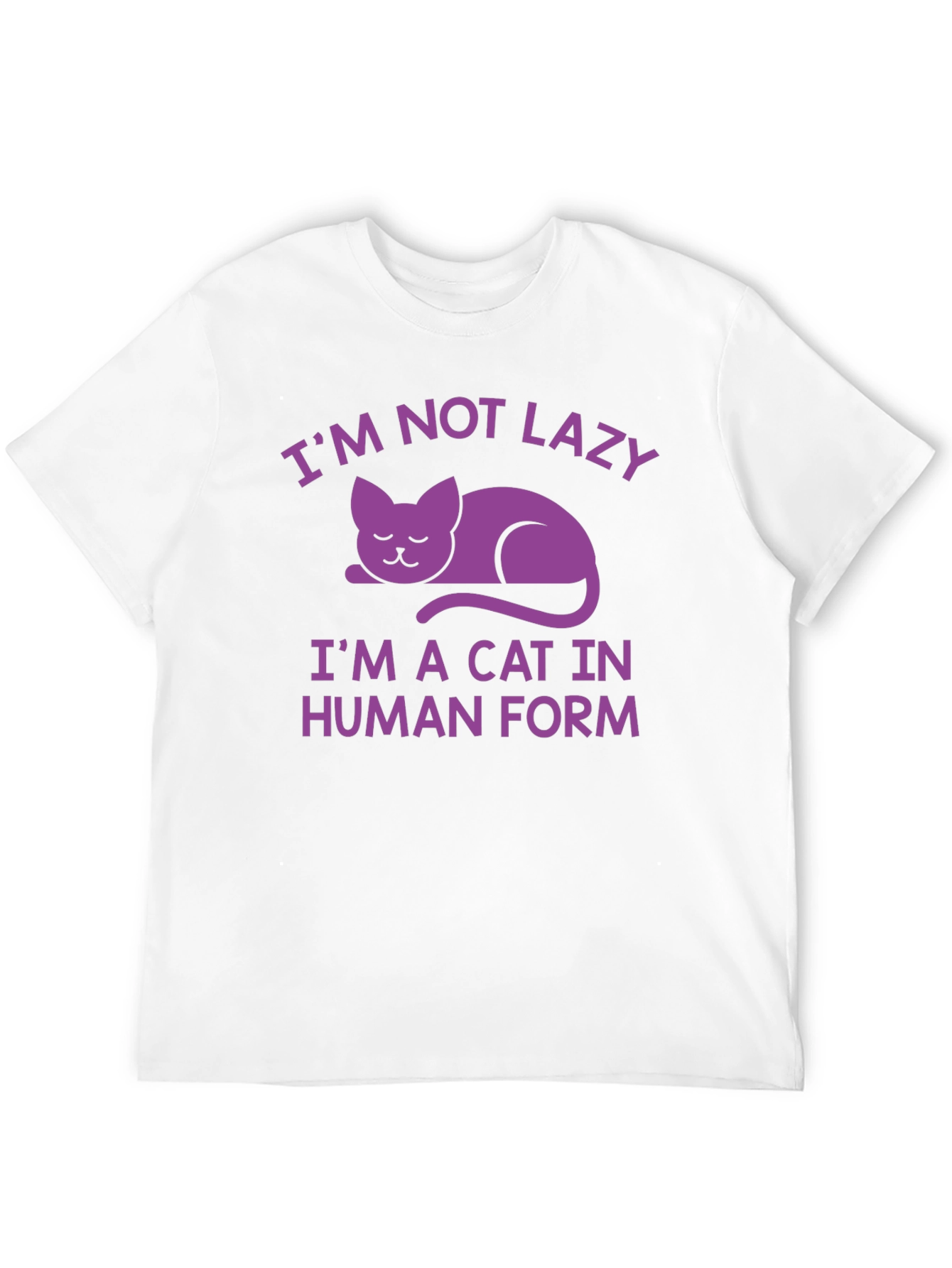 Im Not Lazy Cat T-Shirt - Funny Novelty Tee