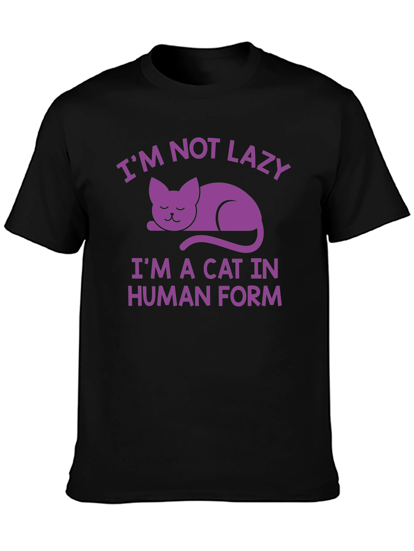Im Not Lazy Cat T-Shirt - Funny Novelty Tee