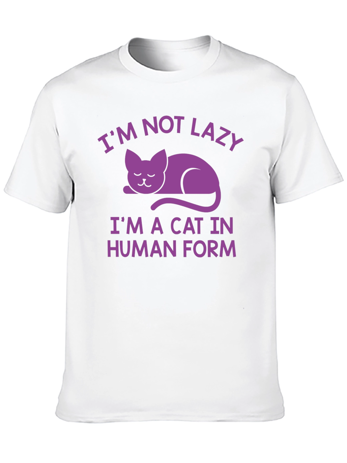 Im Not Lazy Cat T-Shirt - Funny Novelty Tee