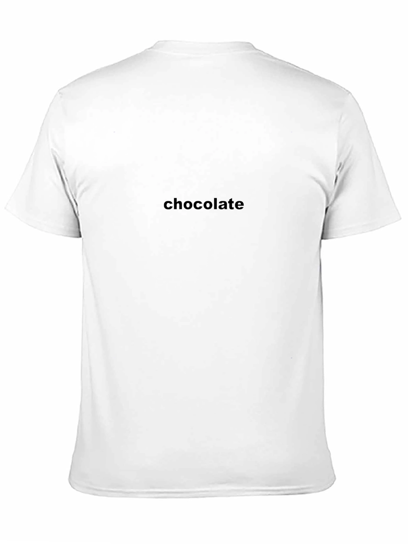 Chocolate Text Black T-Shirt