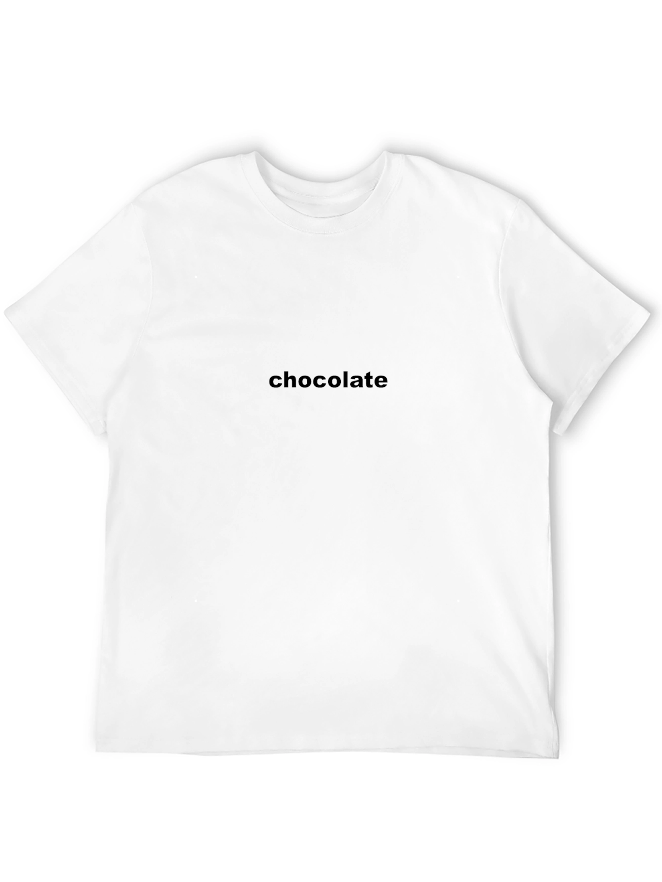 Chocolate Text Black T-Shirt