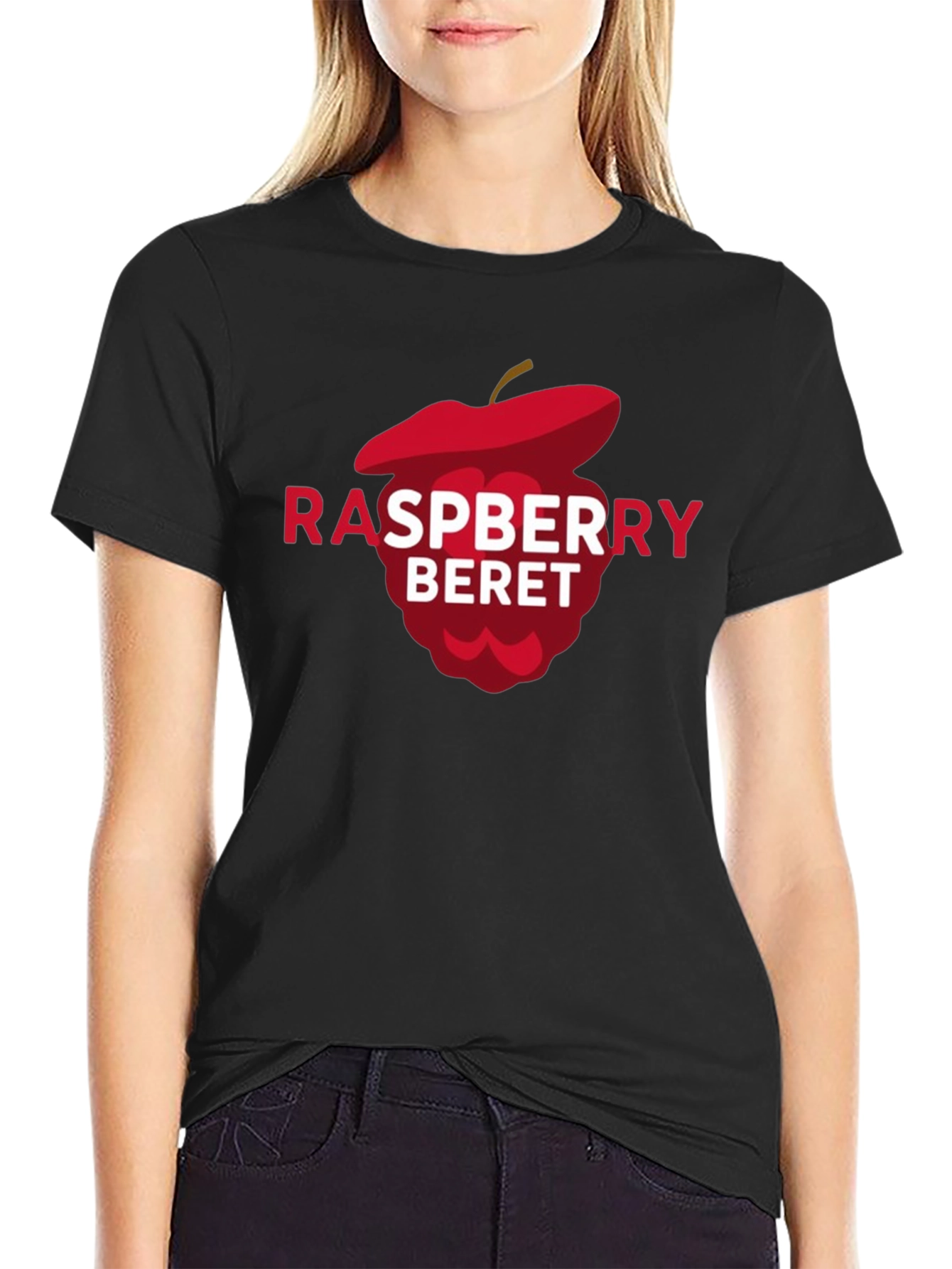 Raspberry Beret T-Shirt - Fun Graphic Tee