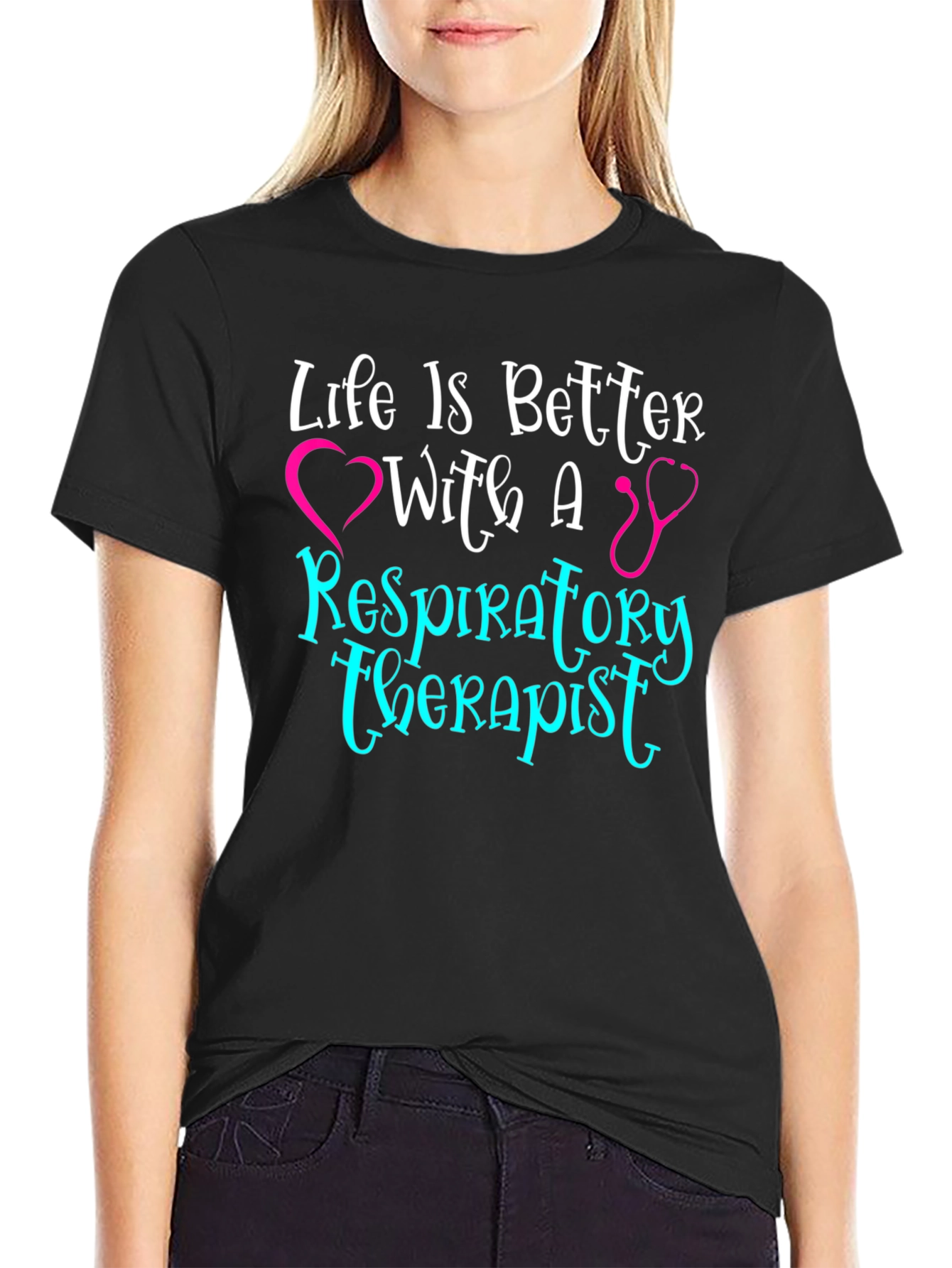 Respiratory Therapist T-Shirt - Life is Better