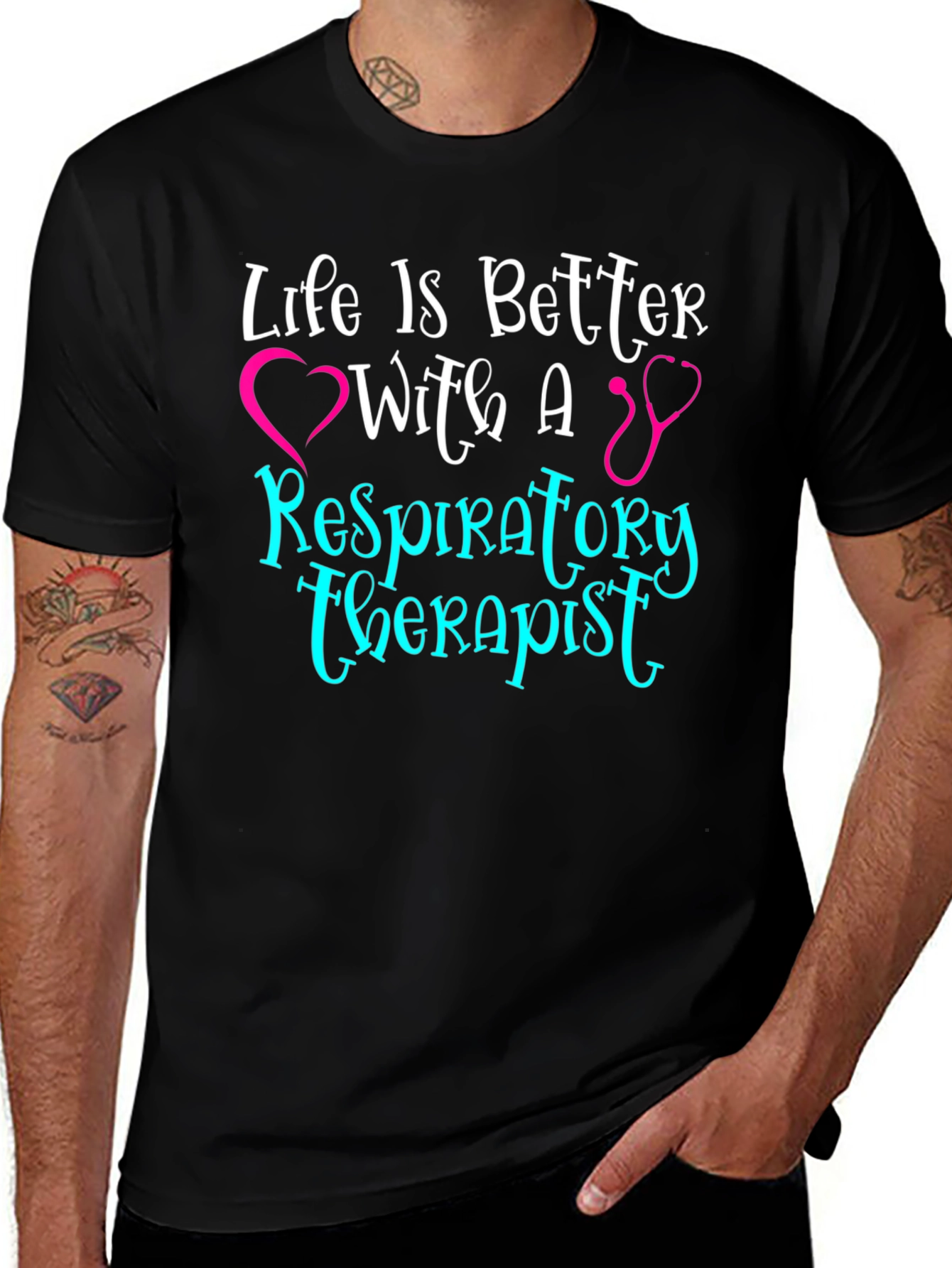 Respiratory Therapist T-Shirt - Life is Better