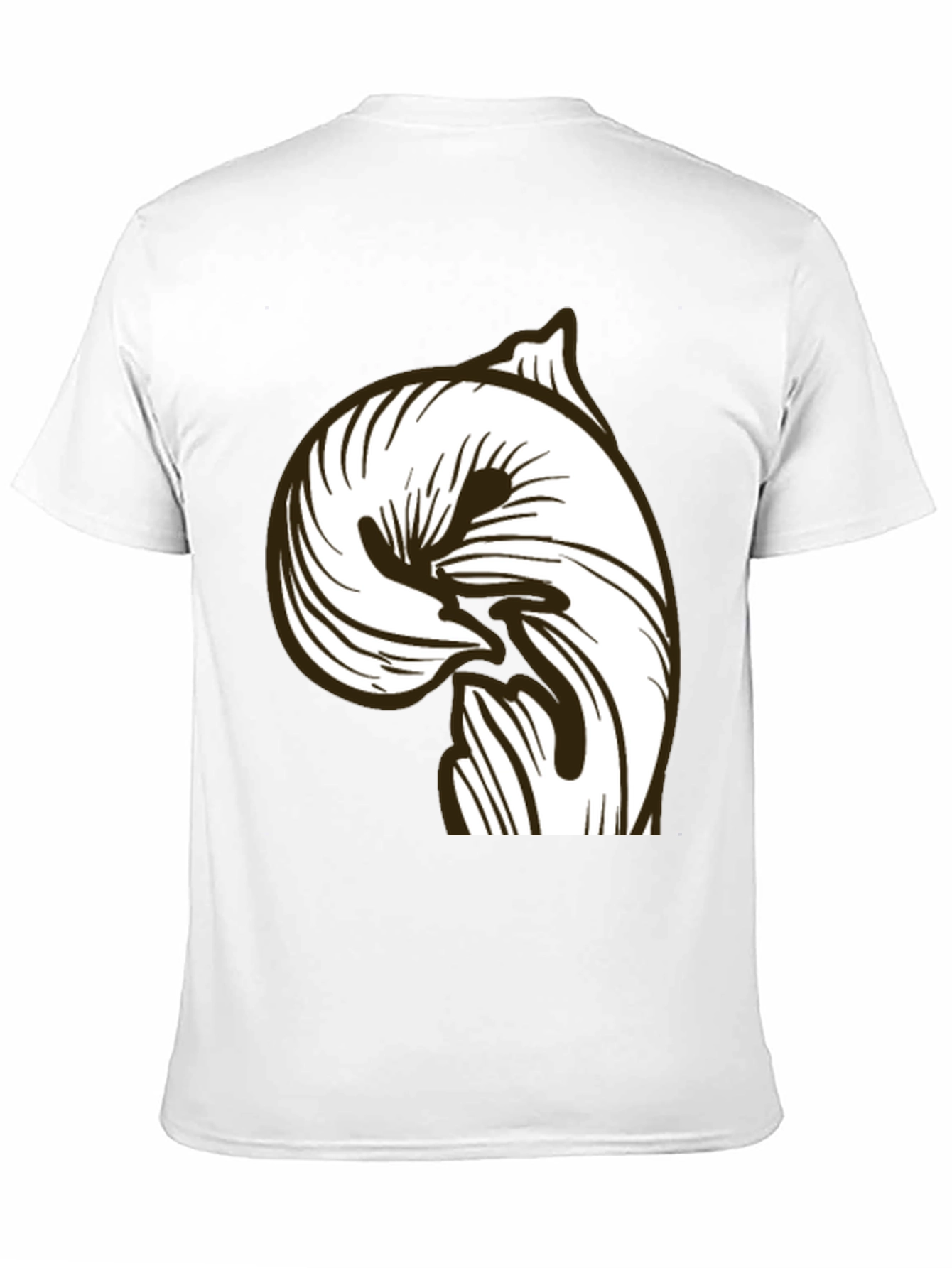 Abstract Graphic Black T-Shirt - Modern Casual Style