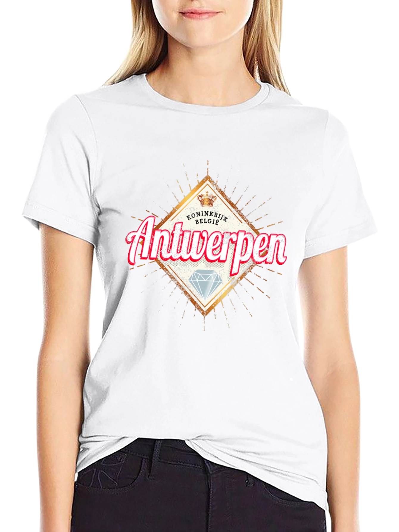 Antwerpen Graphic T-Shirt - Diamond Design