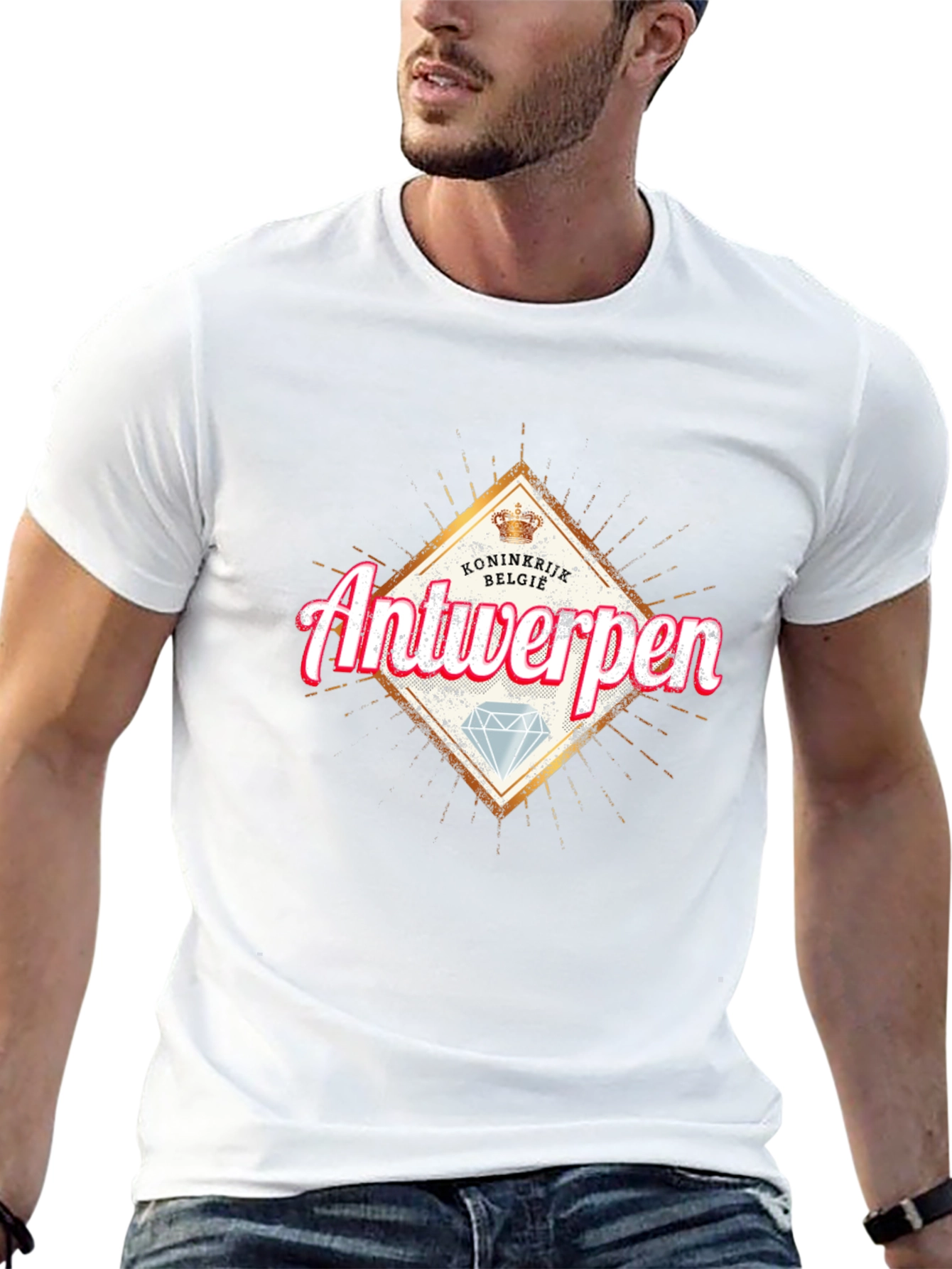 Antwerpen Graphic T-Shirt - Diamond Design