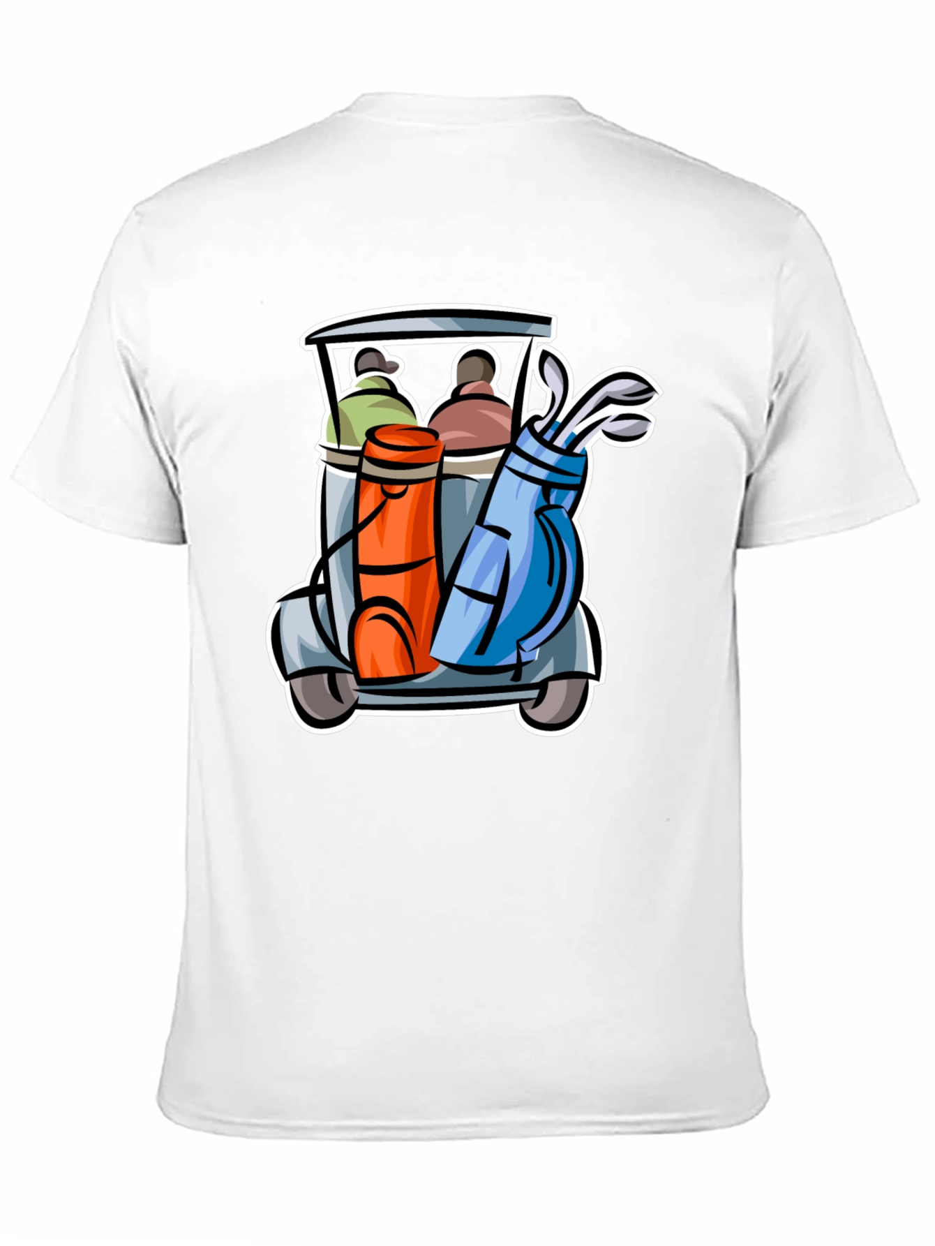 Golf Cart Graphic Tee - Fun Golfing T-Shirt