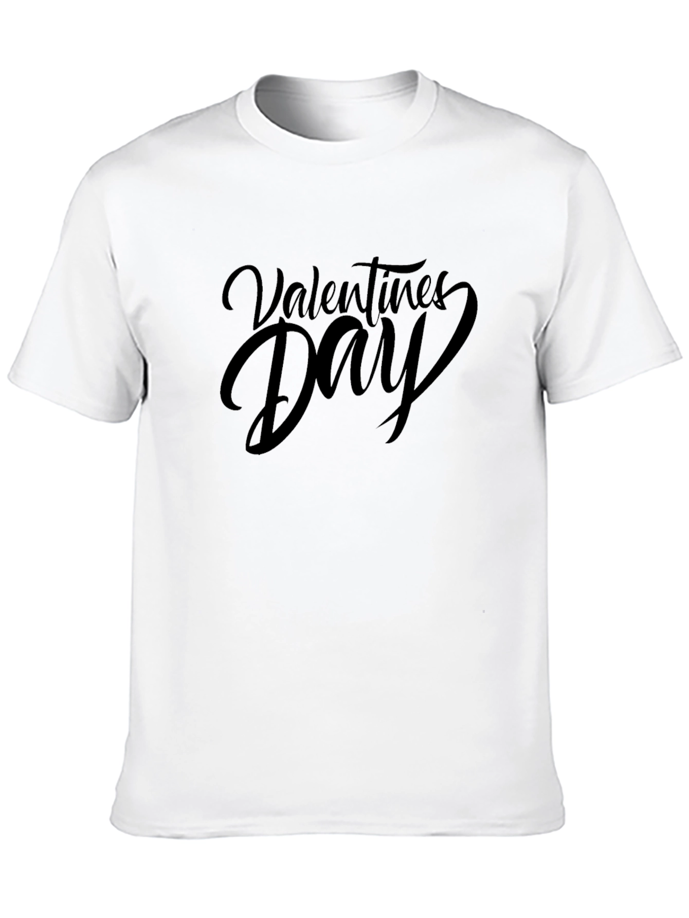 Valentines Day Black Graphic T-Shirt